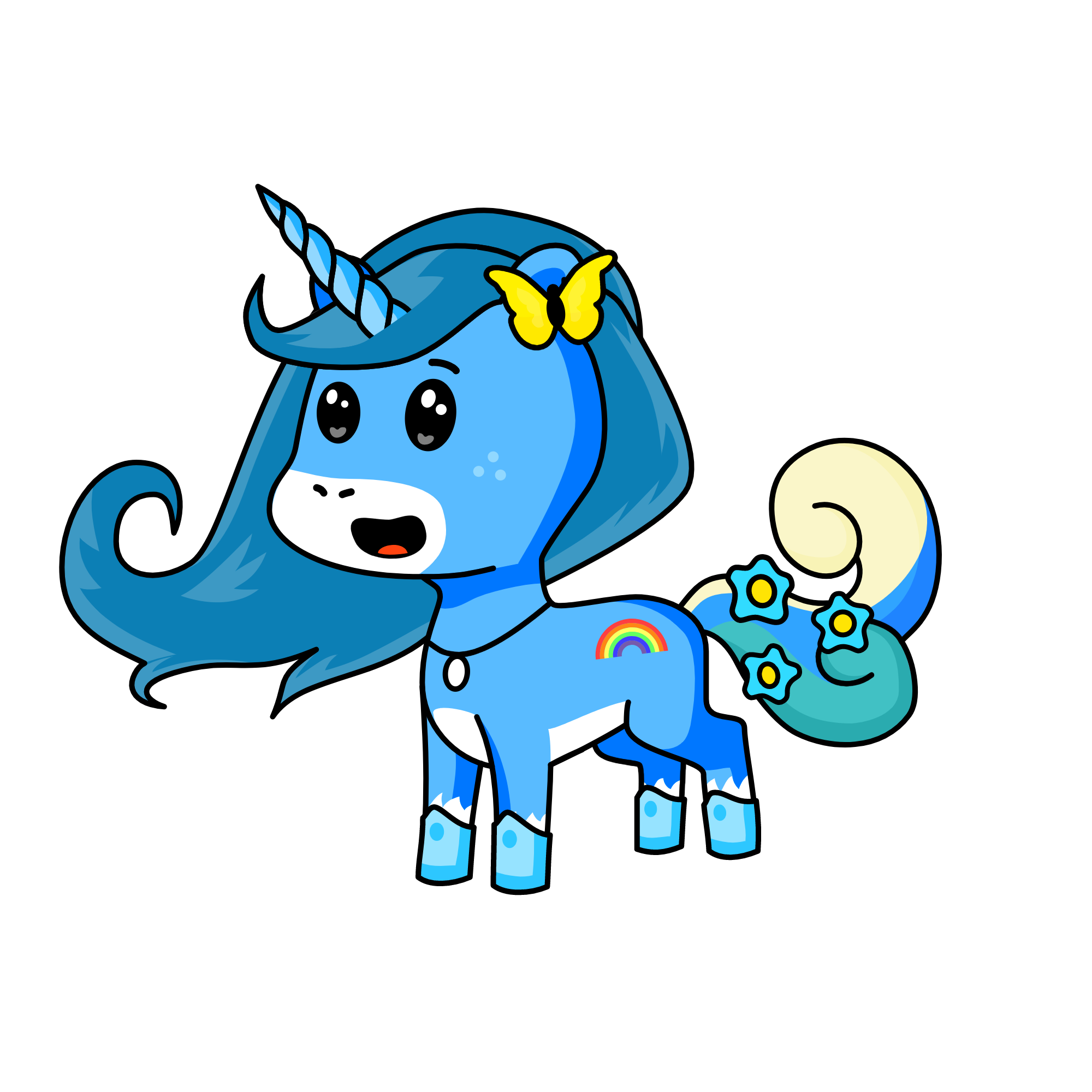 Happy, the unicorn