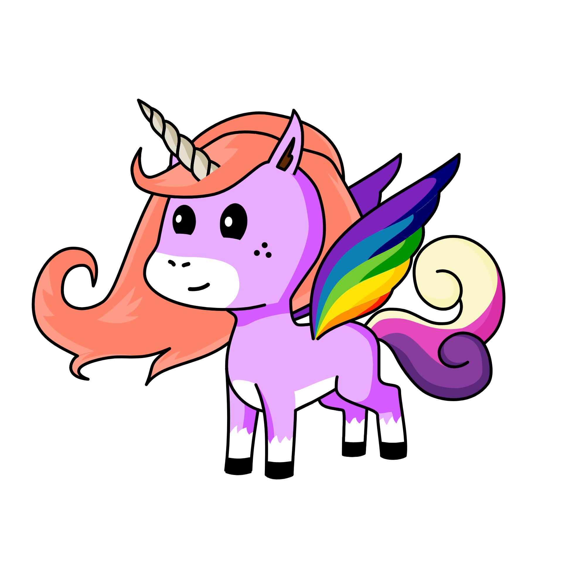 Rainbowdash , the unicorn