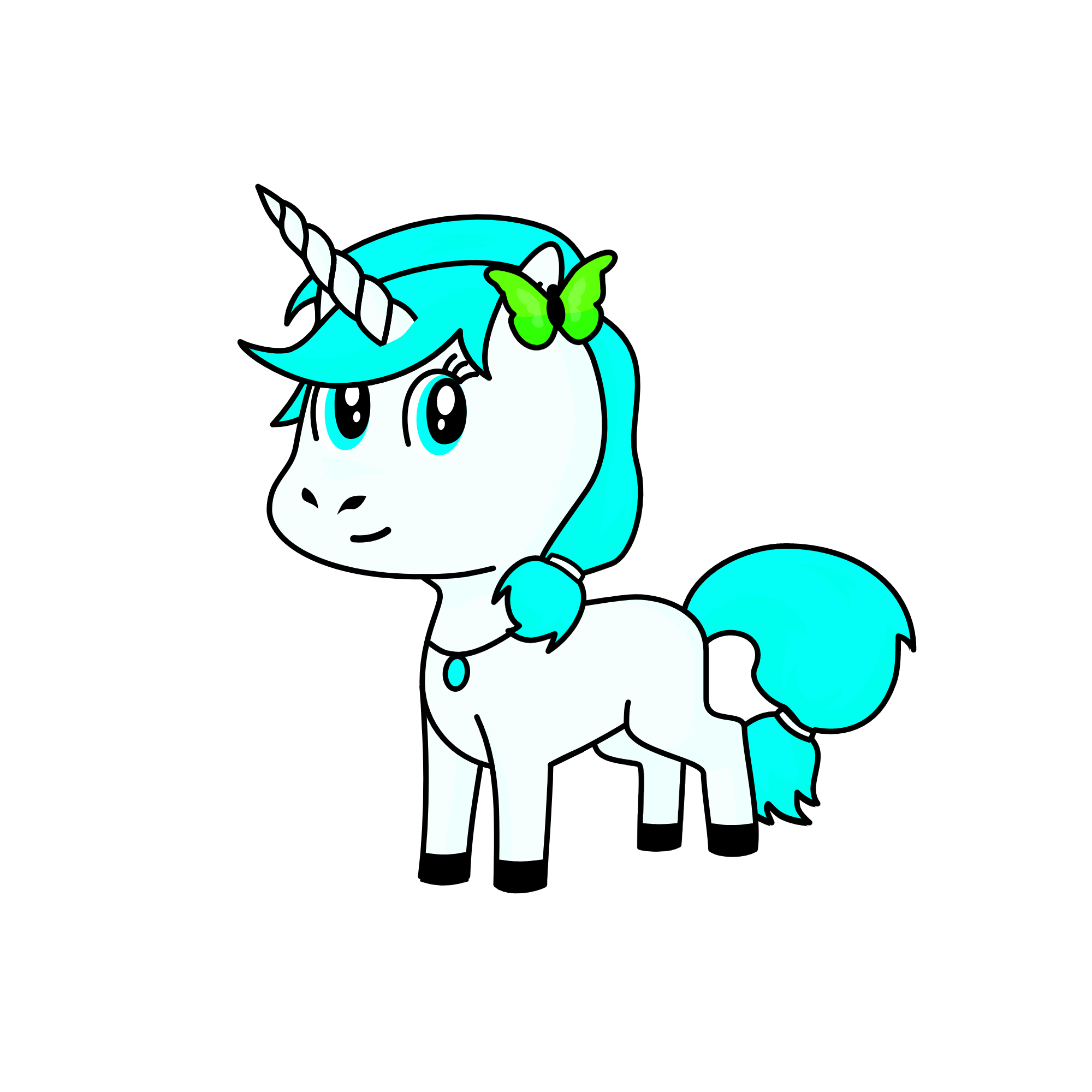 Iceblue, the unicorn