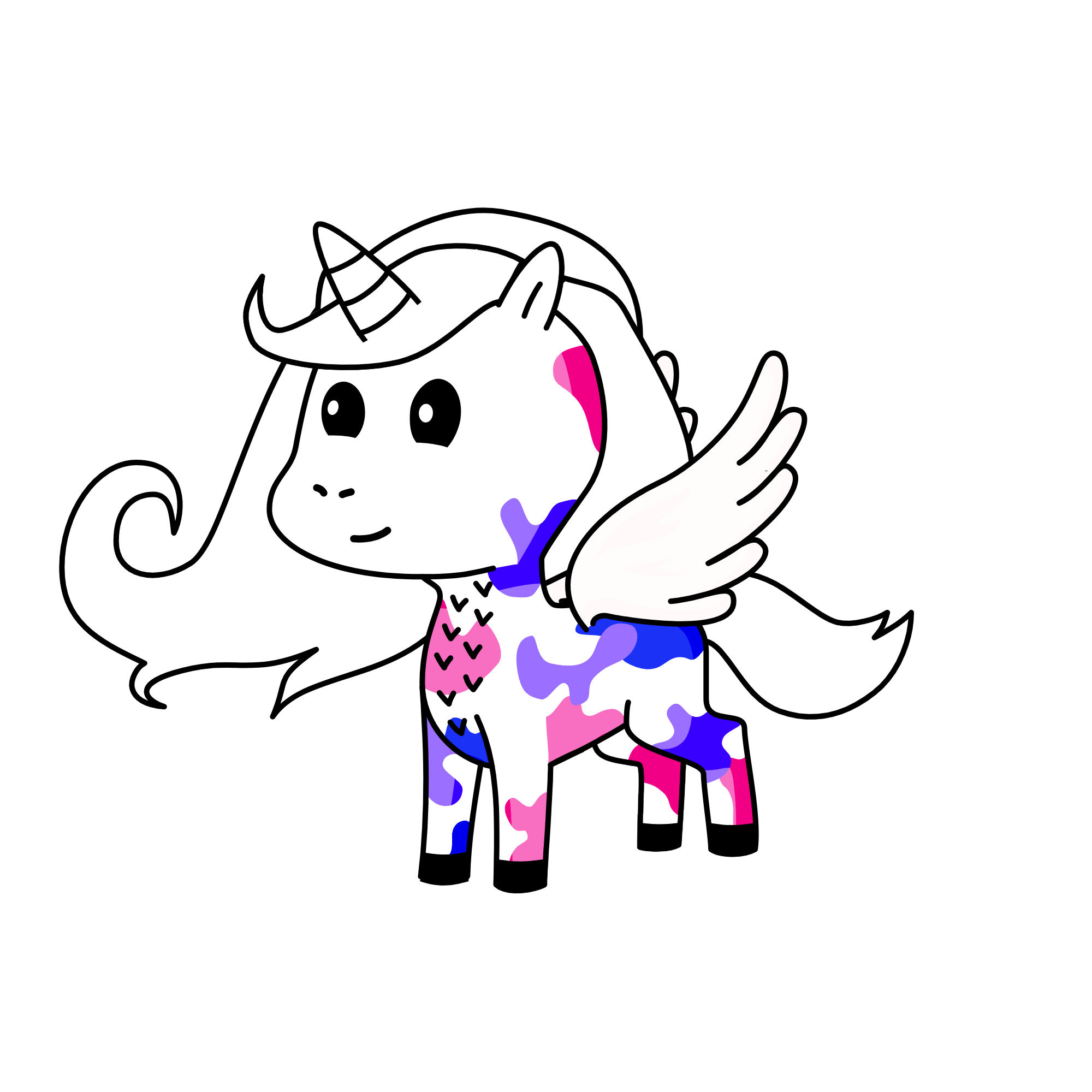 Snow Angel, the unicorn