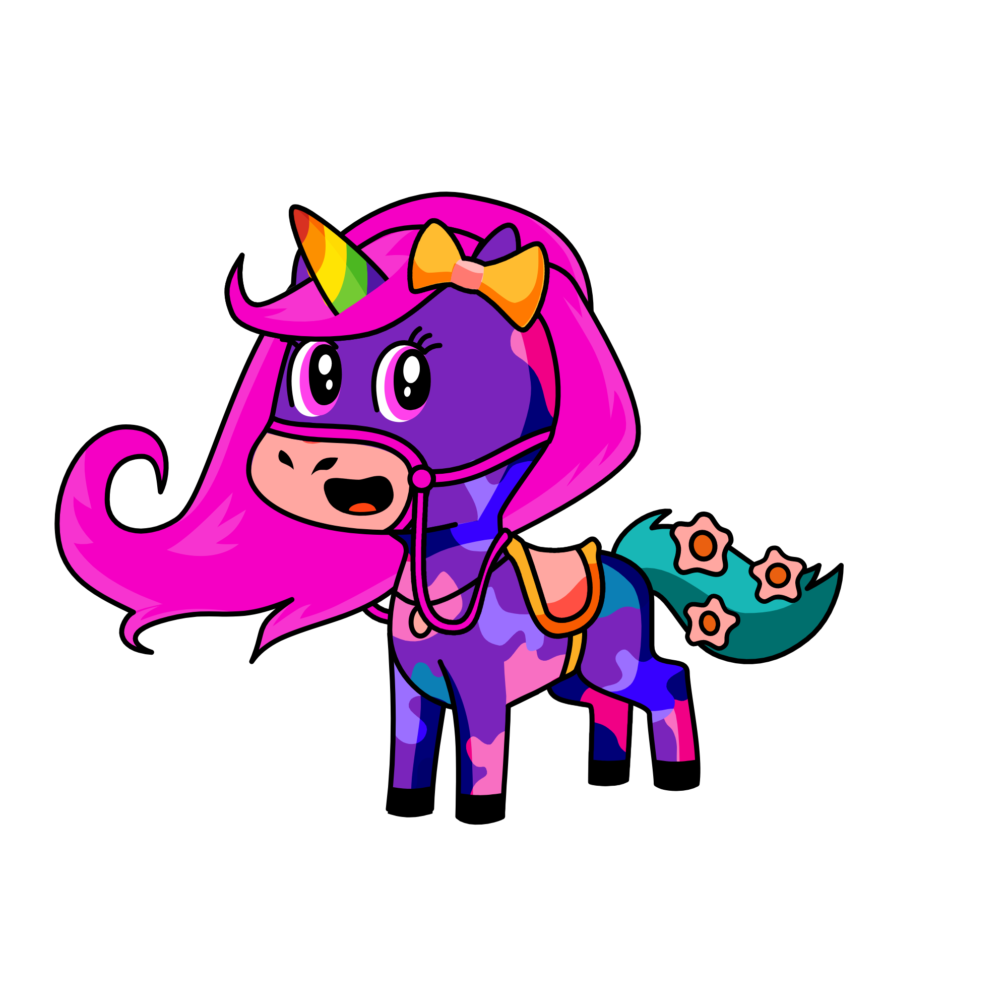 Regenboog, the unicorn
