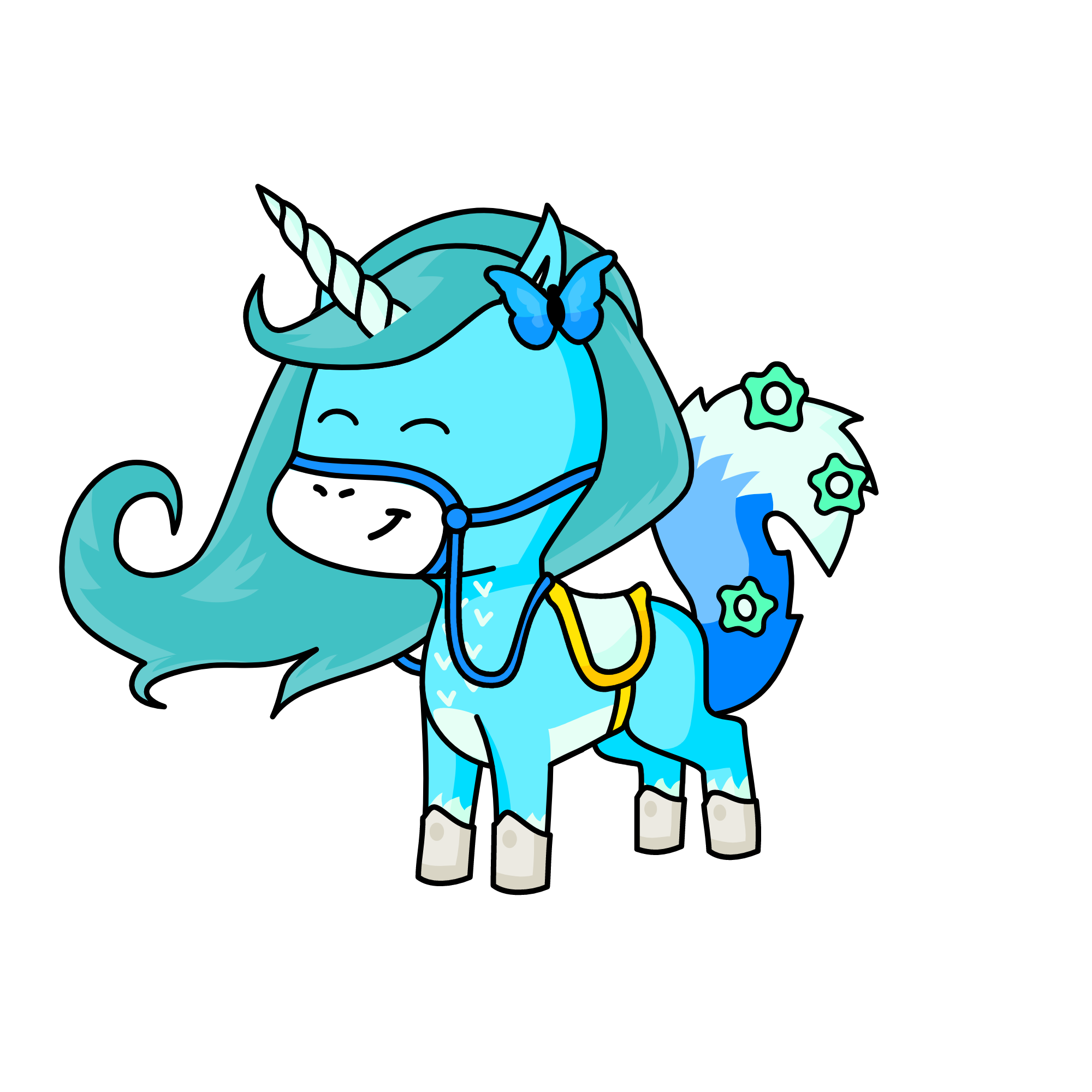 Snow, the unicorn