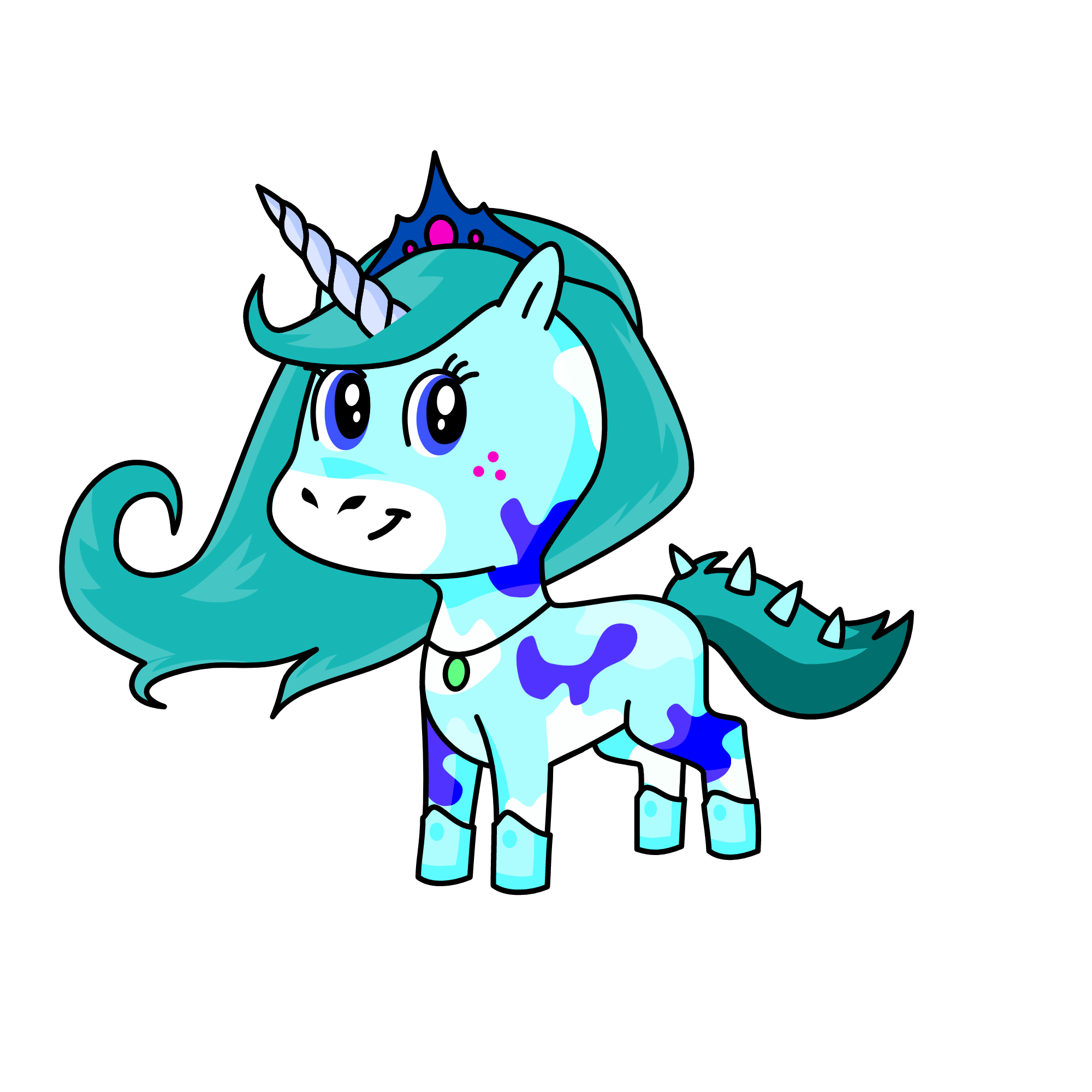 princess , the unicorn