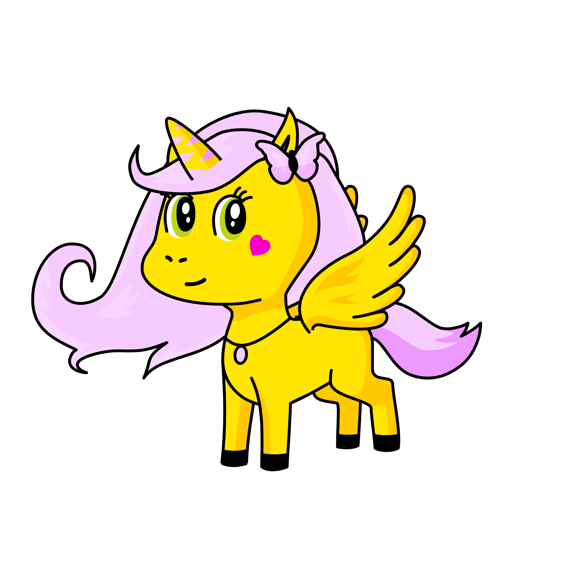 fluttershy, the unicorn