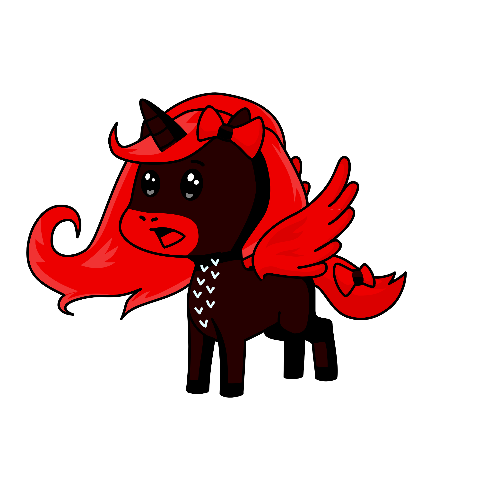 spooky girl, the unicorn