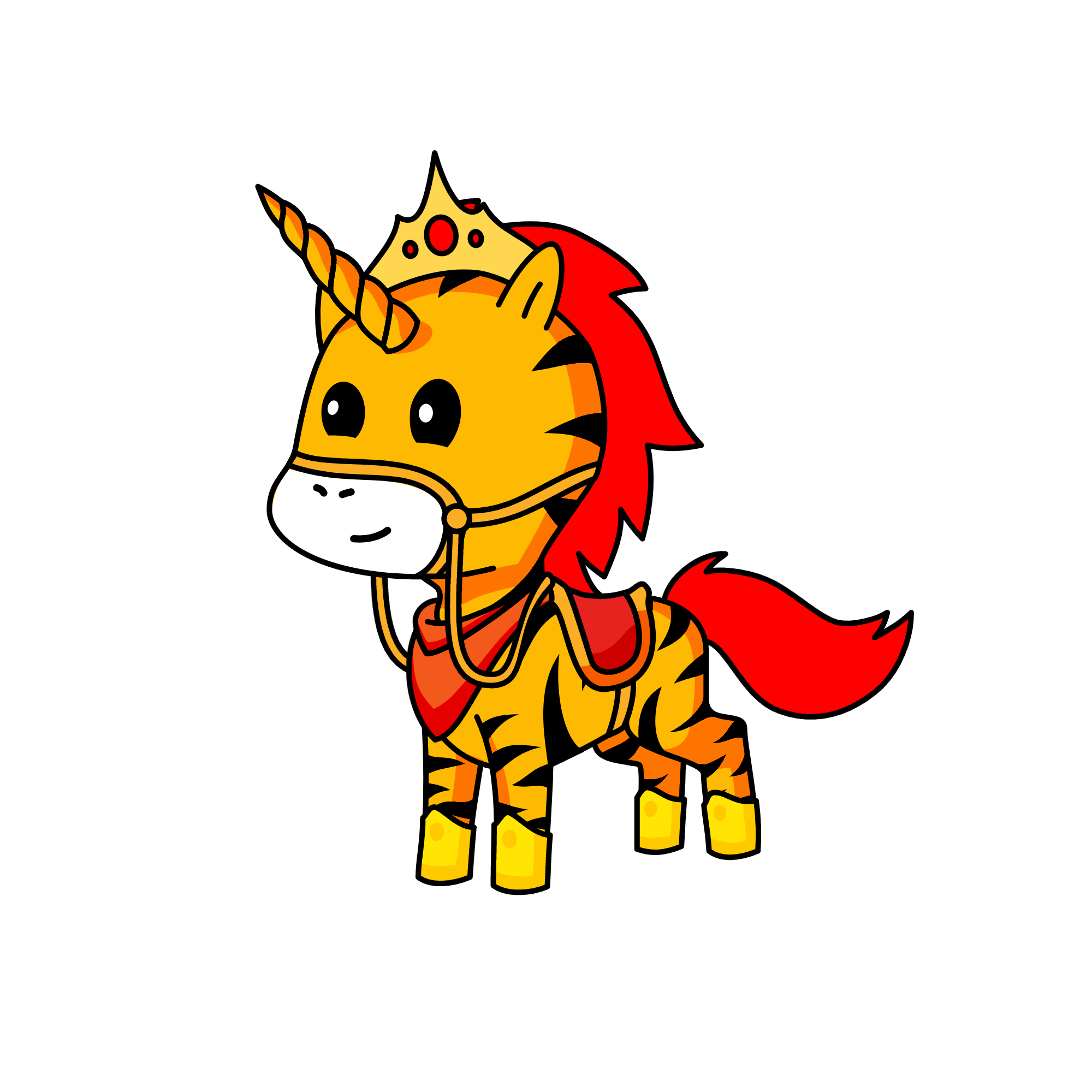tiger, the unicorn
