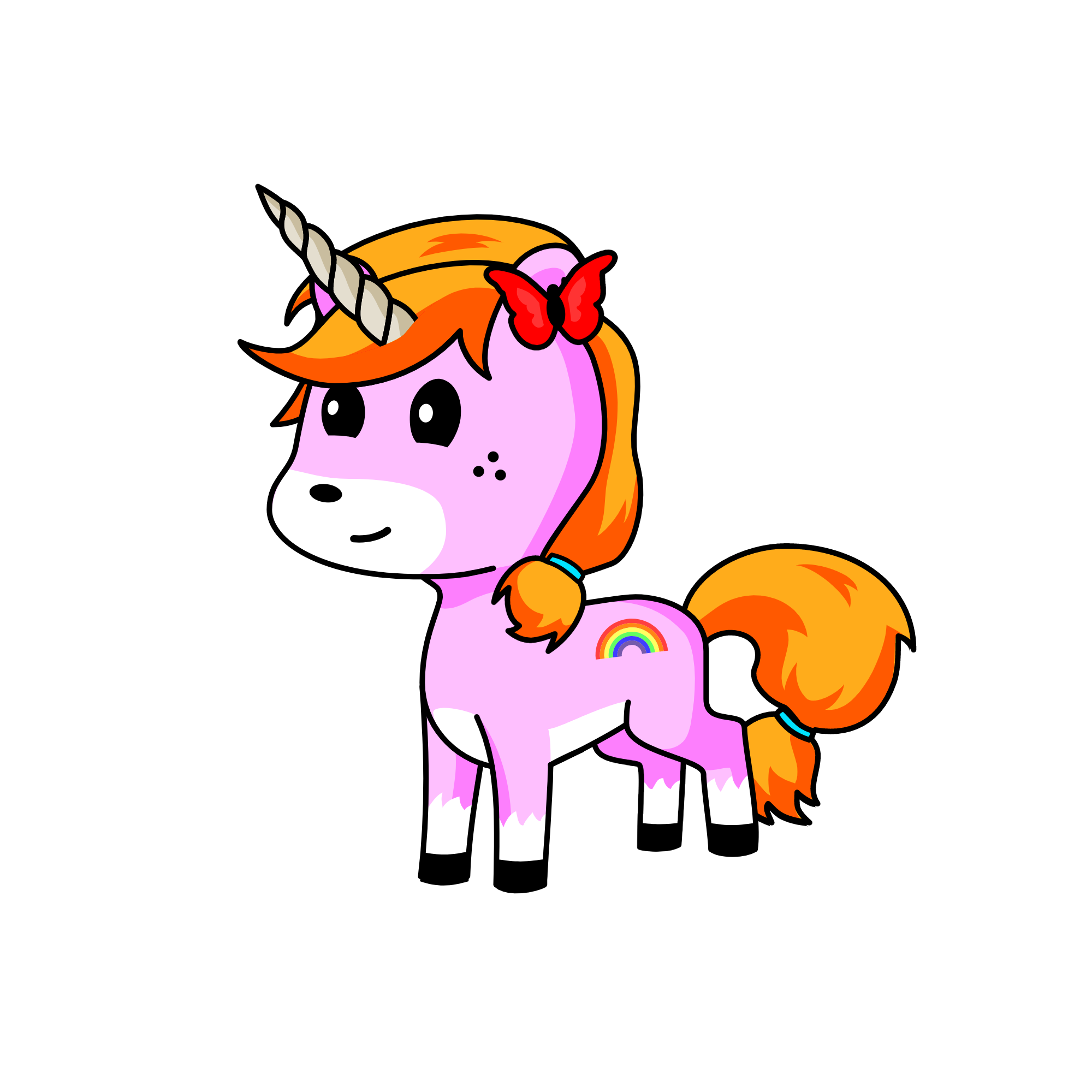 Rainbow Unicorn, the unicorn