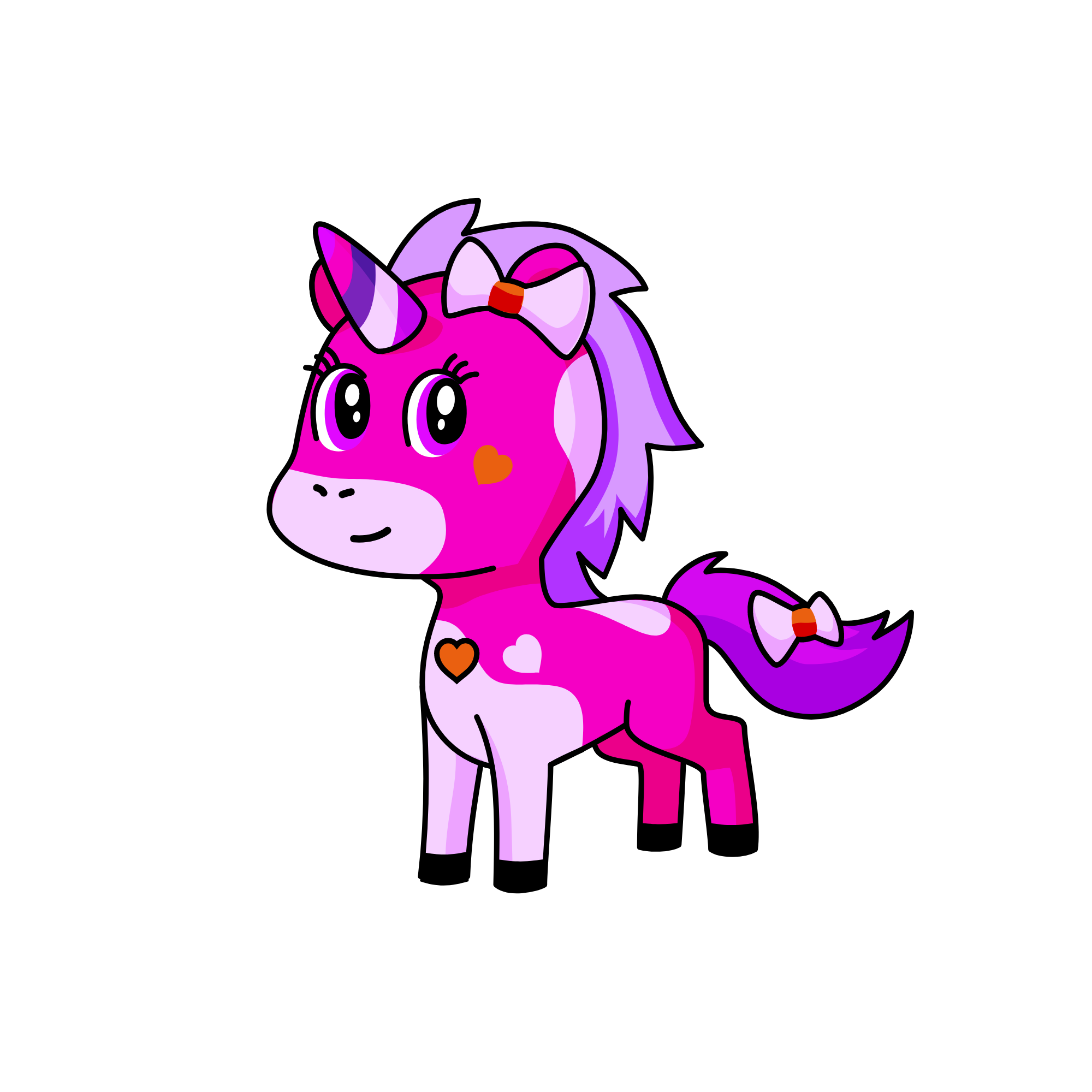 GIRL RICORN, the unicorn