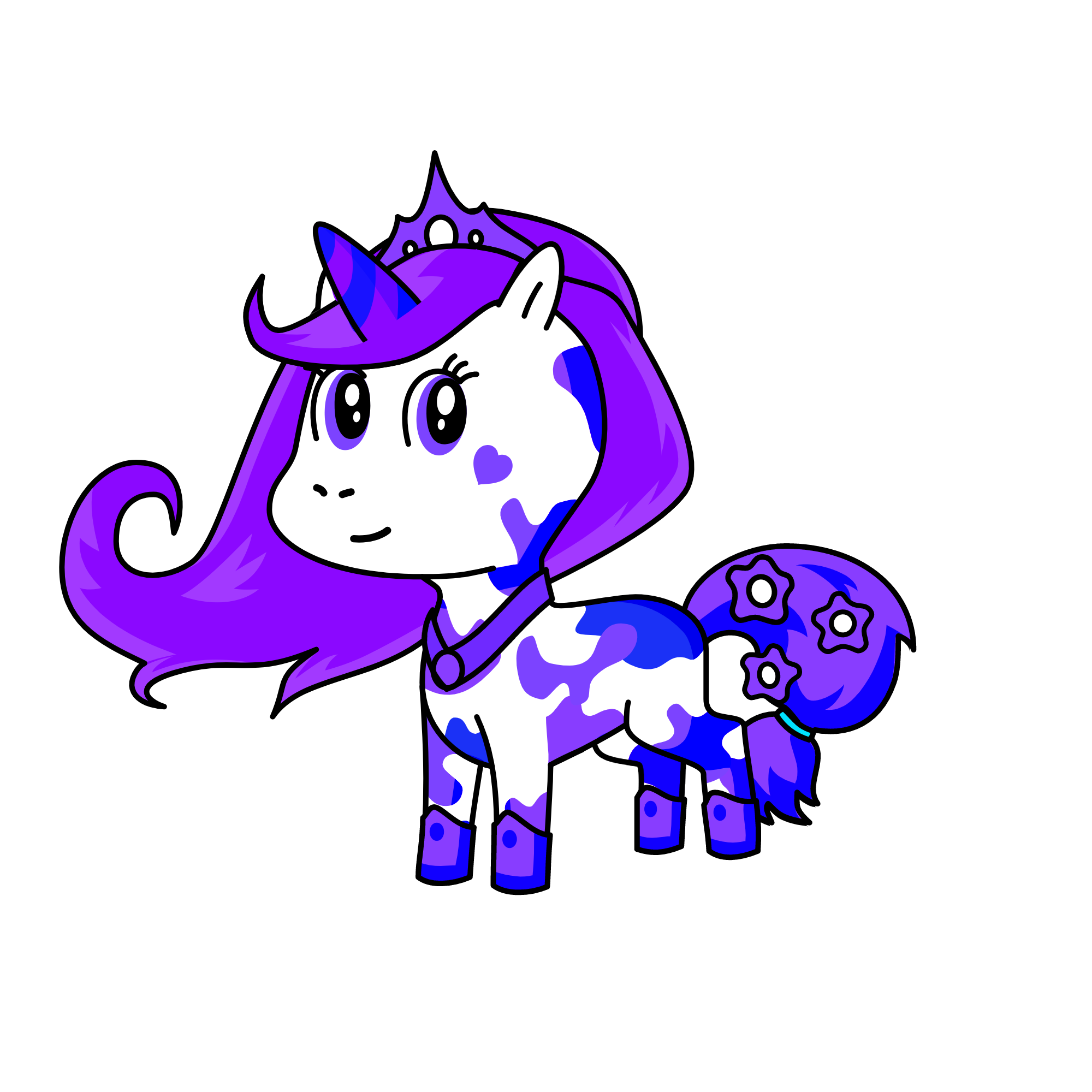 purplerly, the unicorn