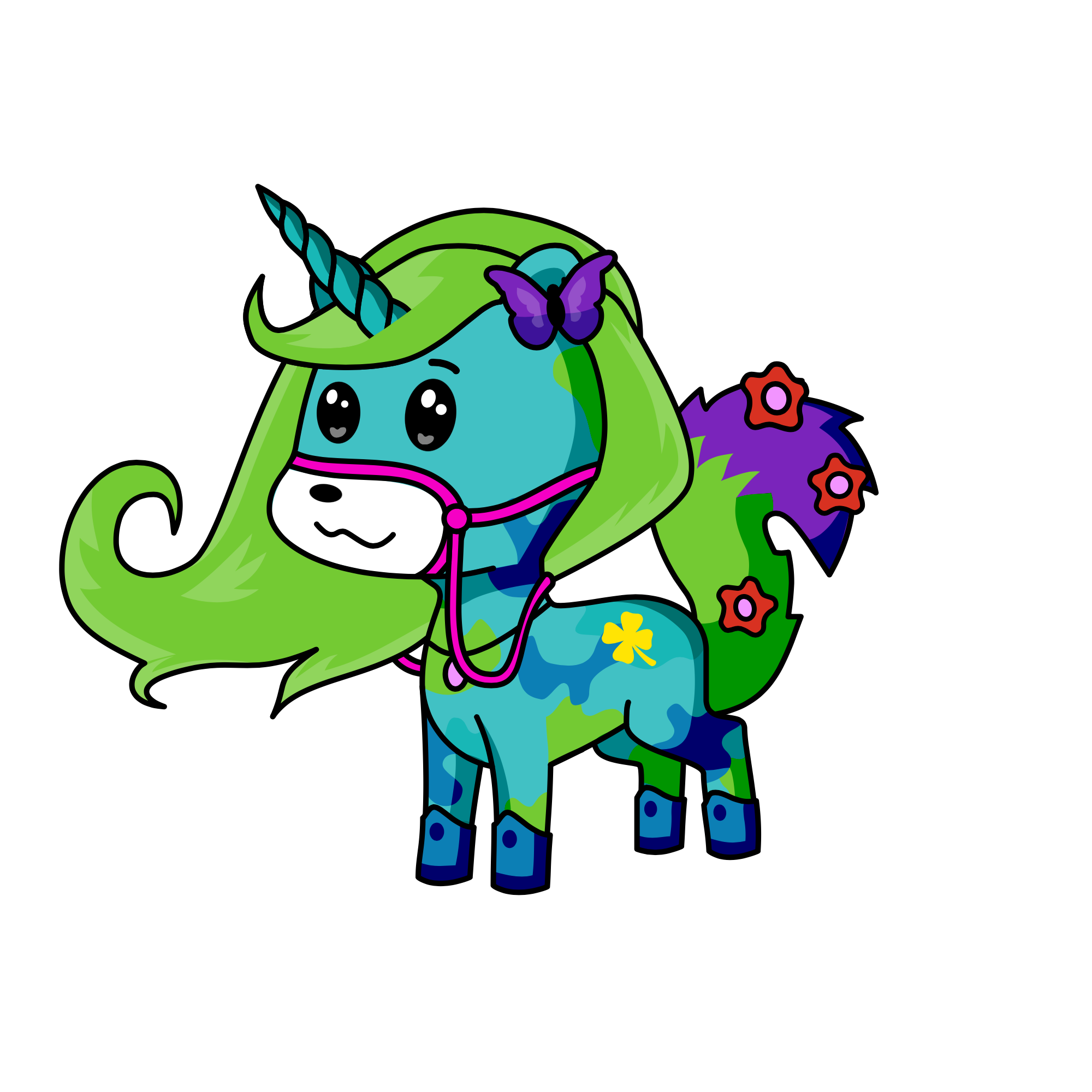 Lucky, the unicorn