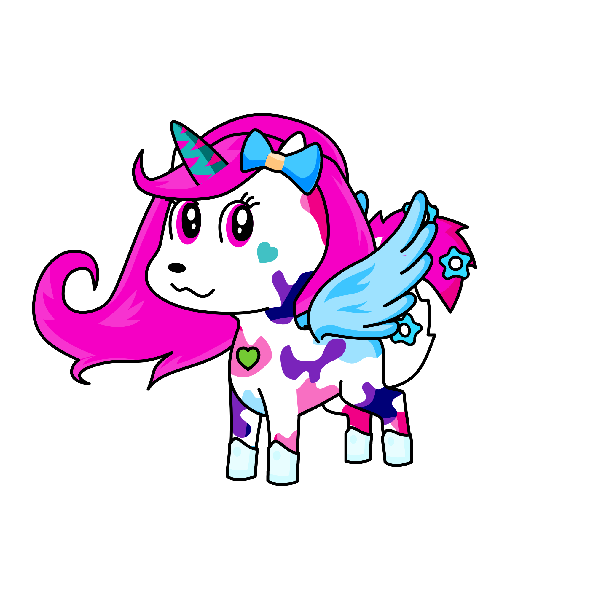 leopard zoey, the unicorn