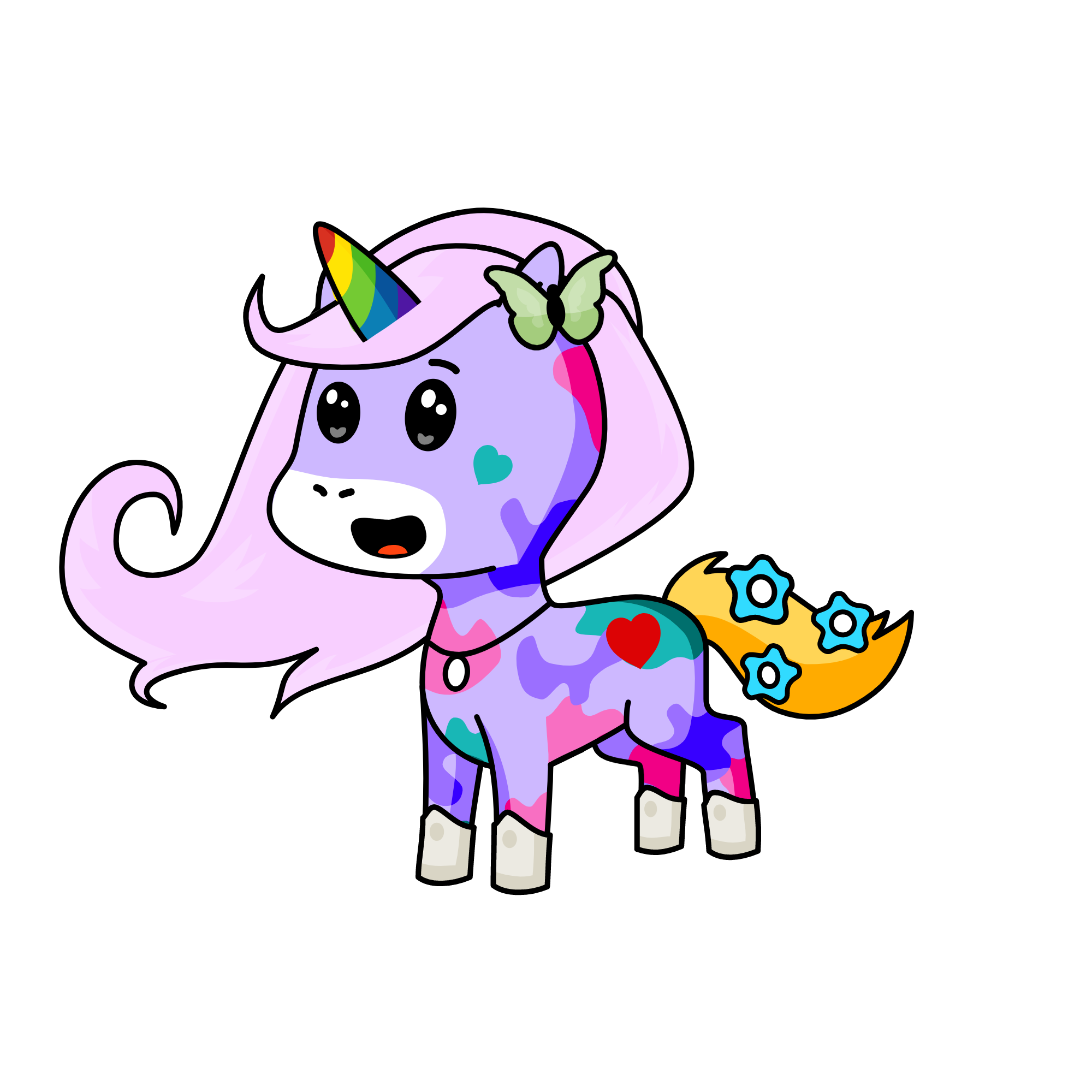Winter, the unicorn