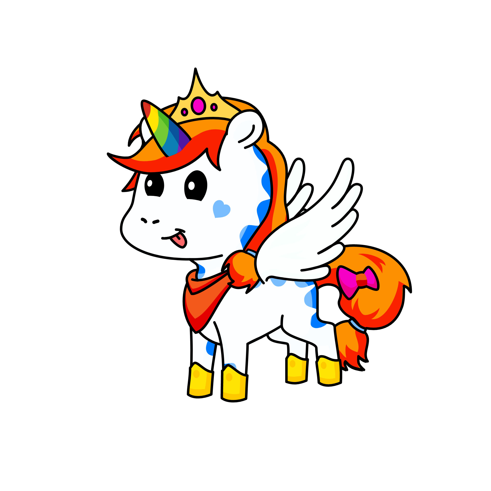 小白, the unicorn