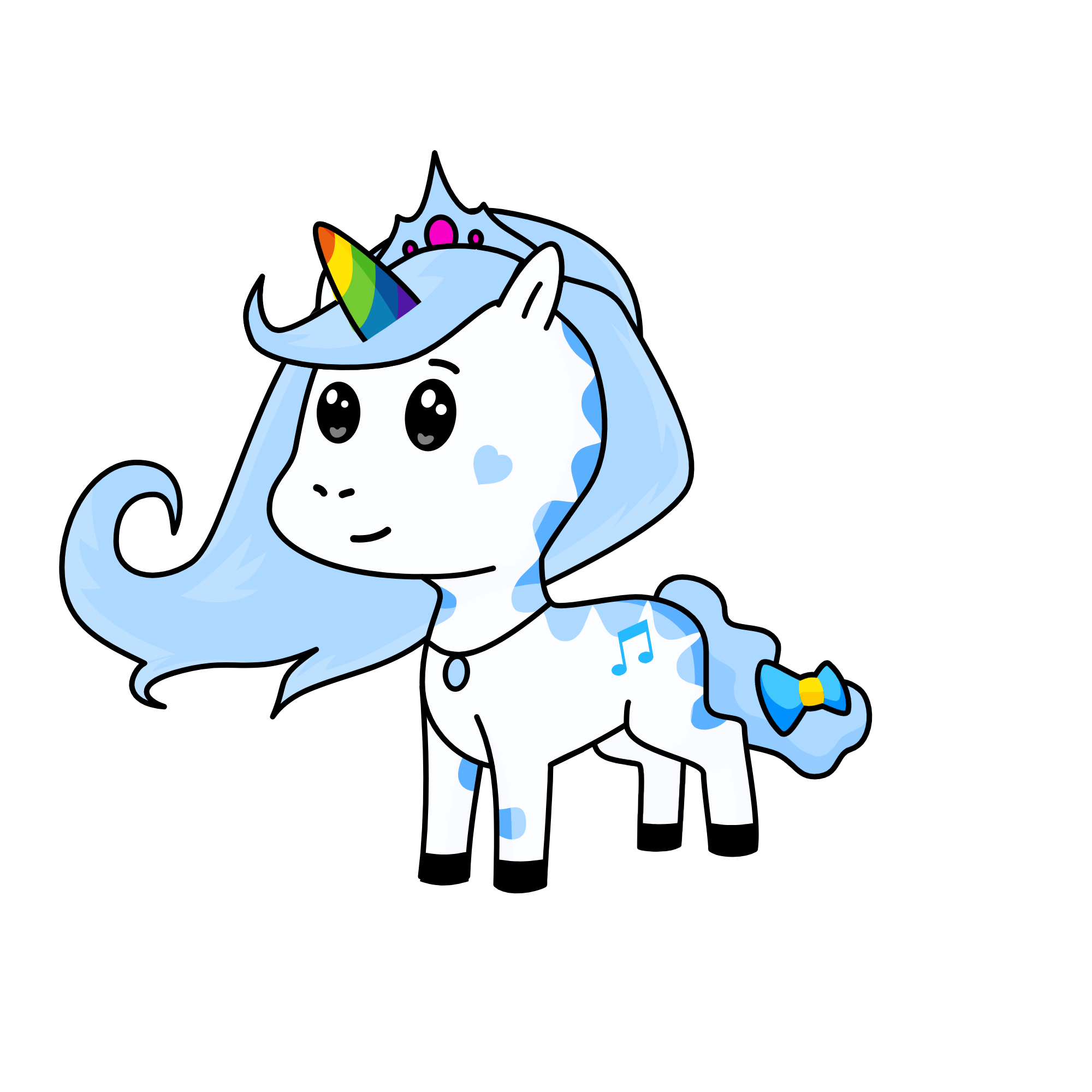 snowy, the unicorn