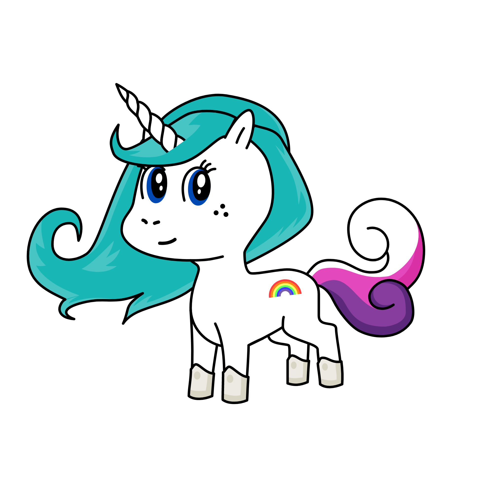 Sapphire, the unicorn