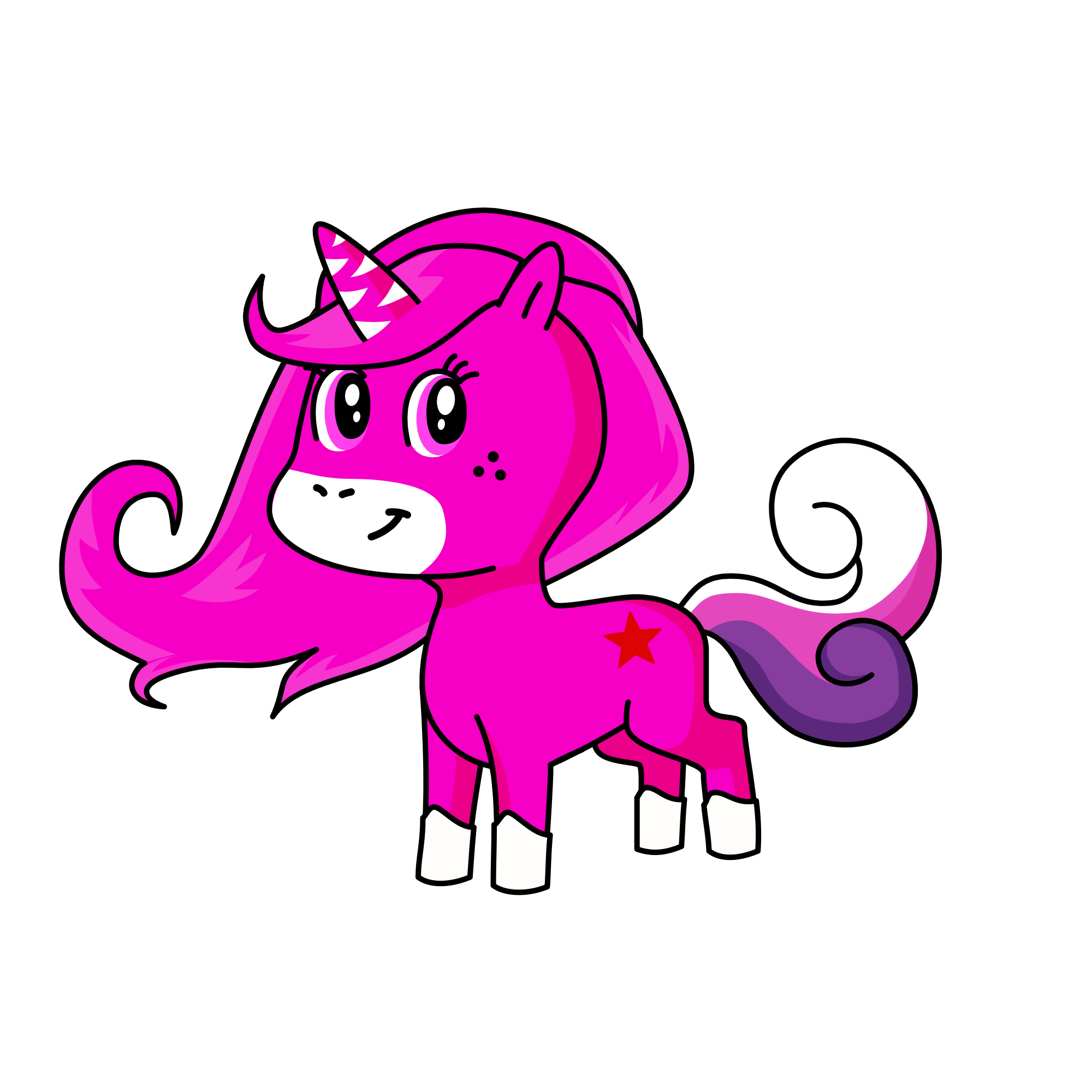 Pinky, the unicorn