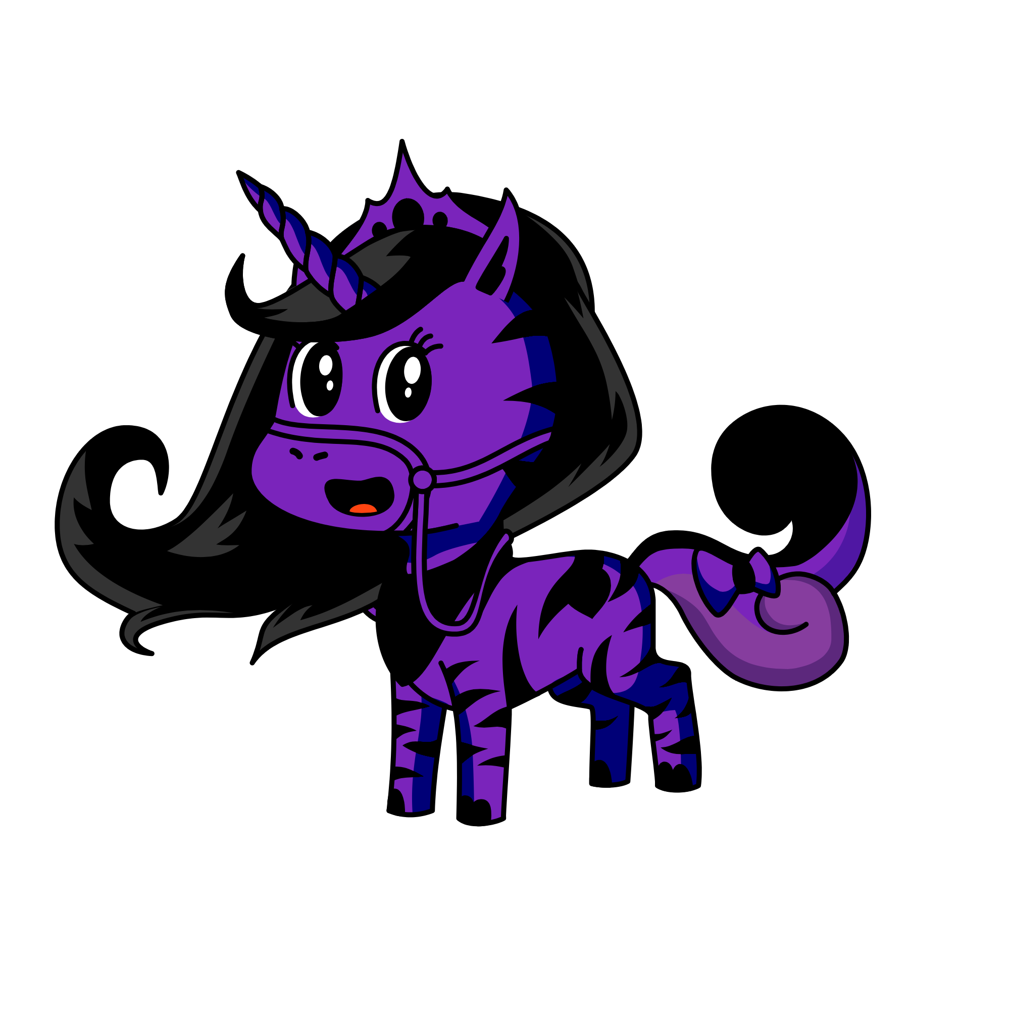 Ice princess, the unicorn