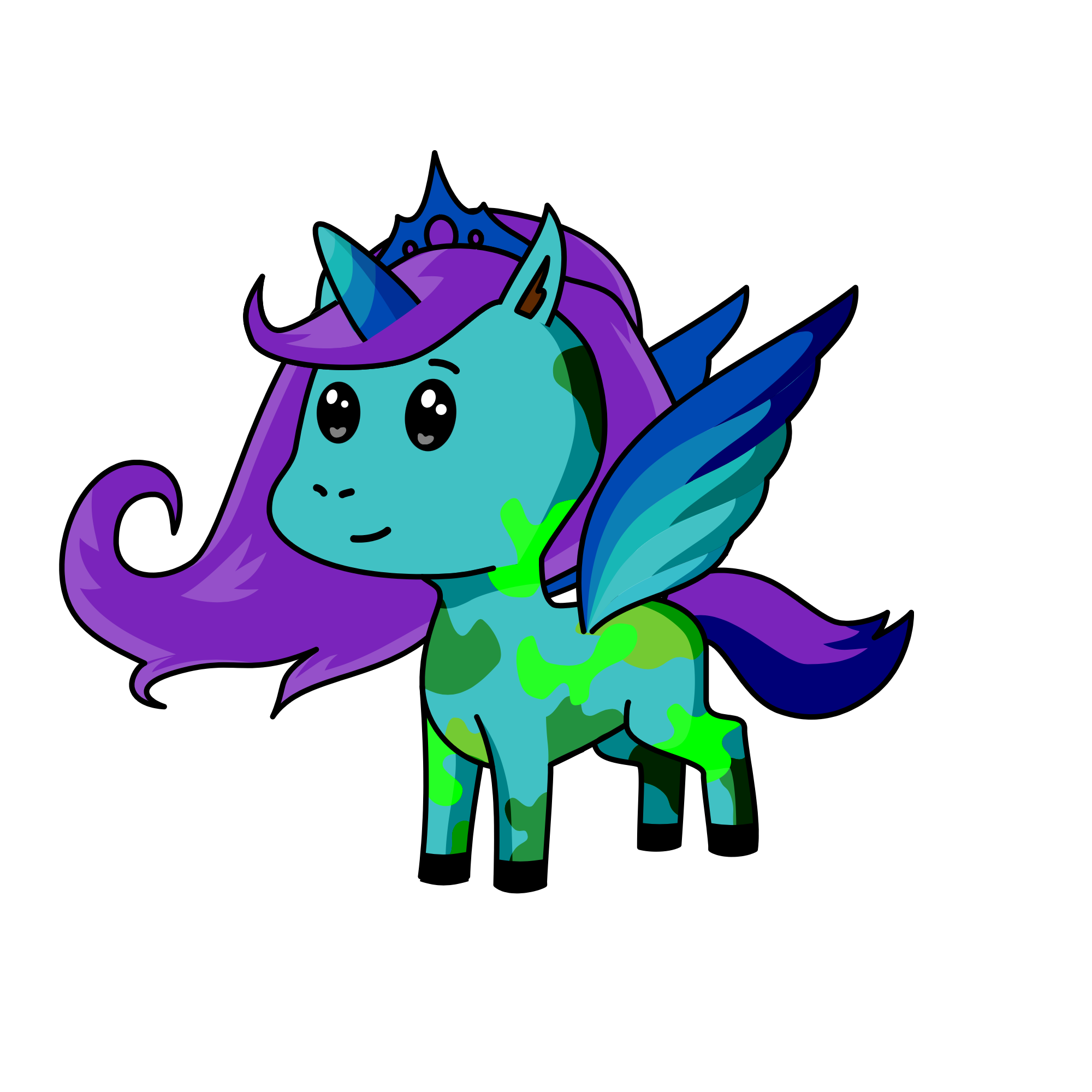 Watery Boi, the unicorn