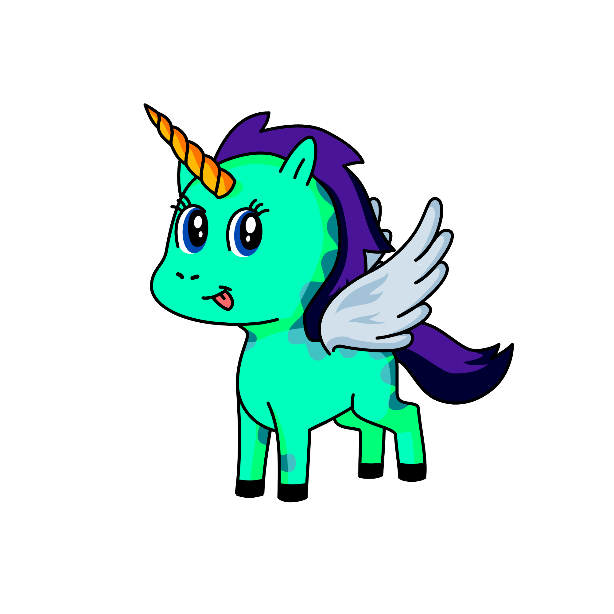 Silver Wings, the unicorn