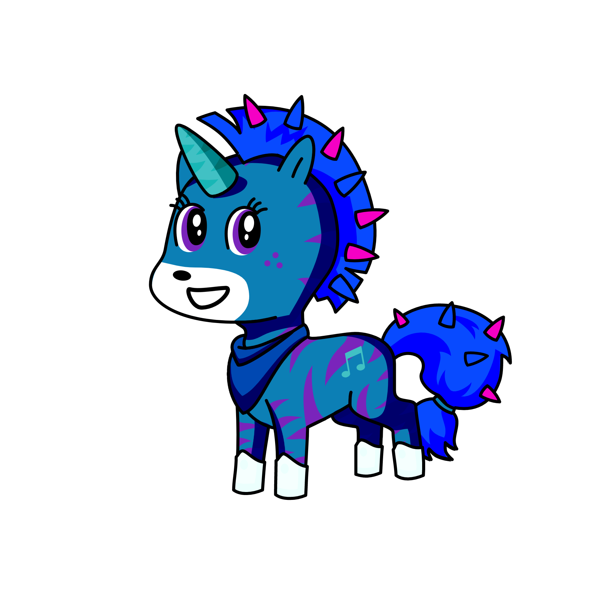 snowy, the unicorn