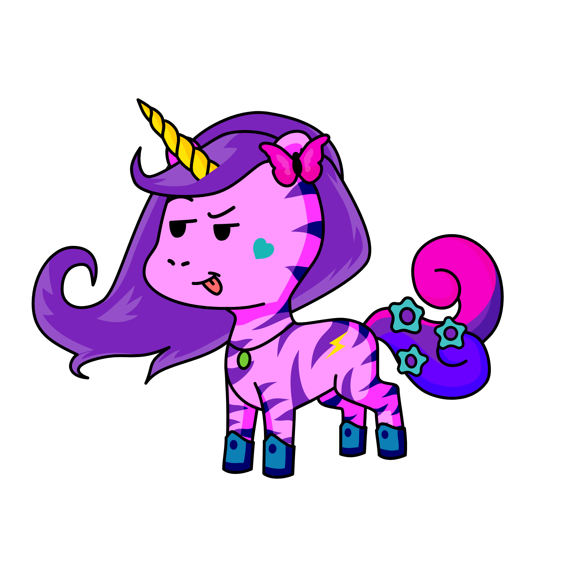 Princess Fluffy Pants, the unicorn