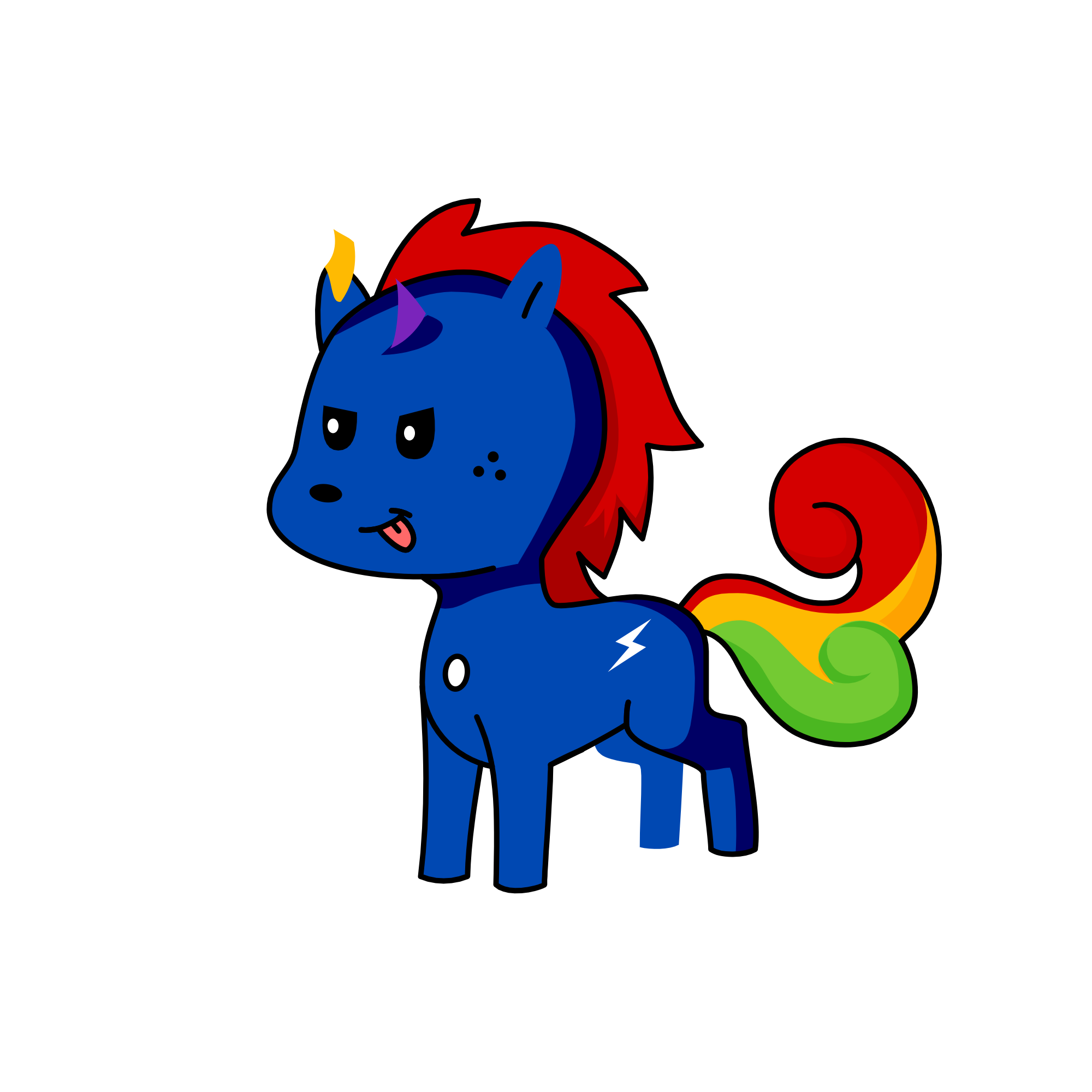 tele, the unicorn