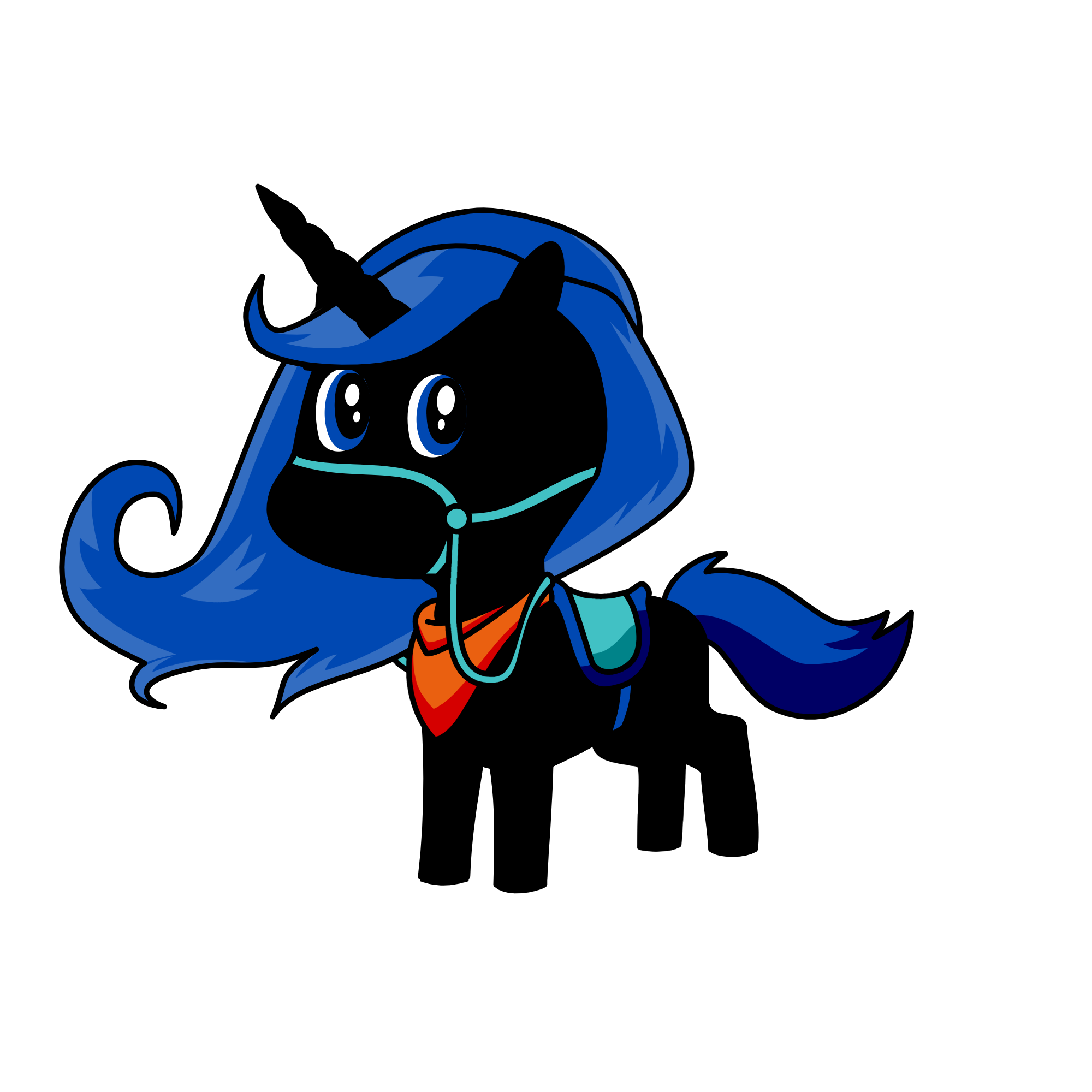 Midnight Queen, the unicorn