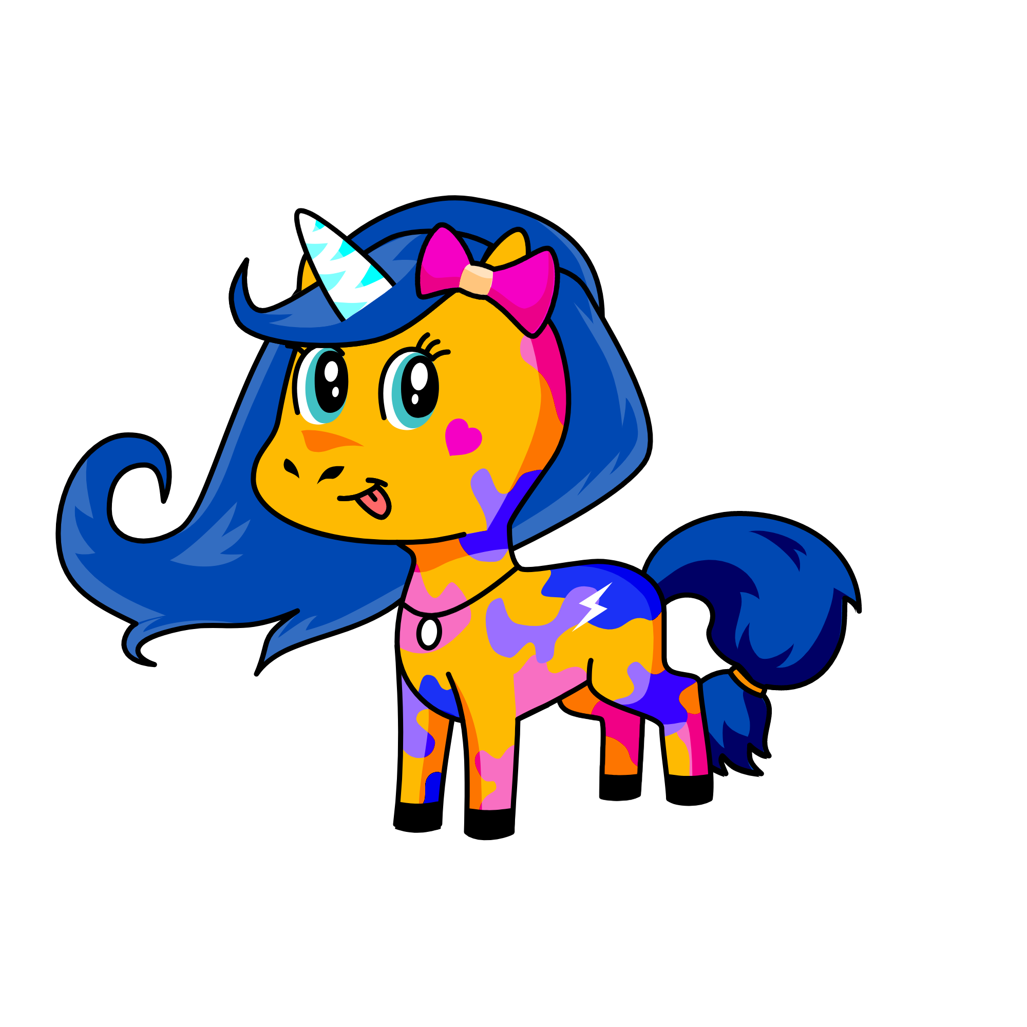 spots, the unicorn