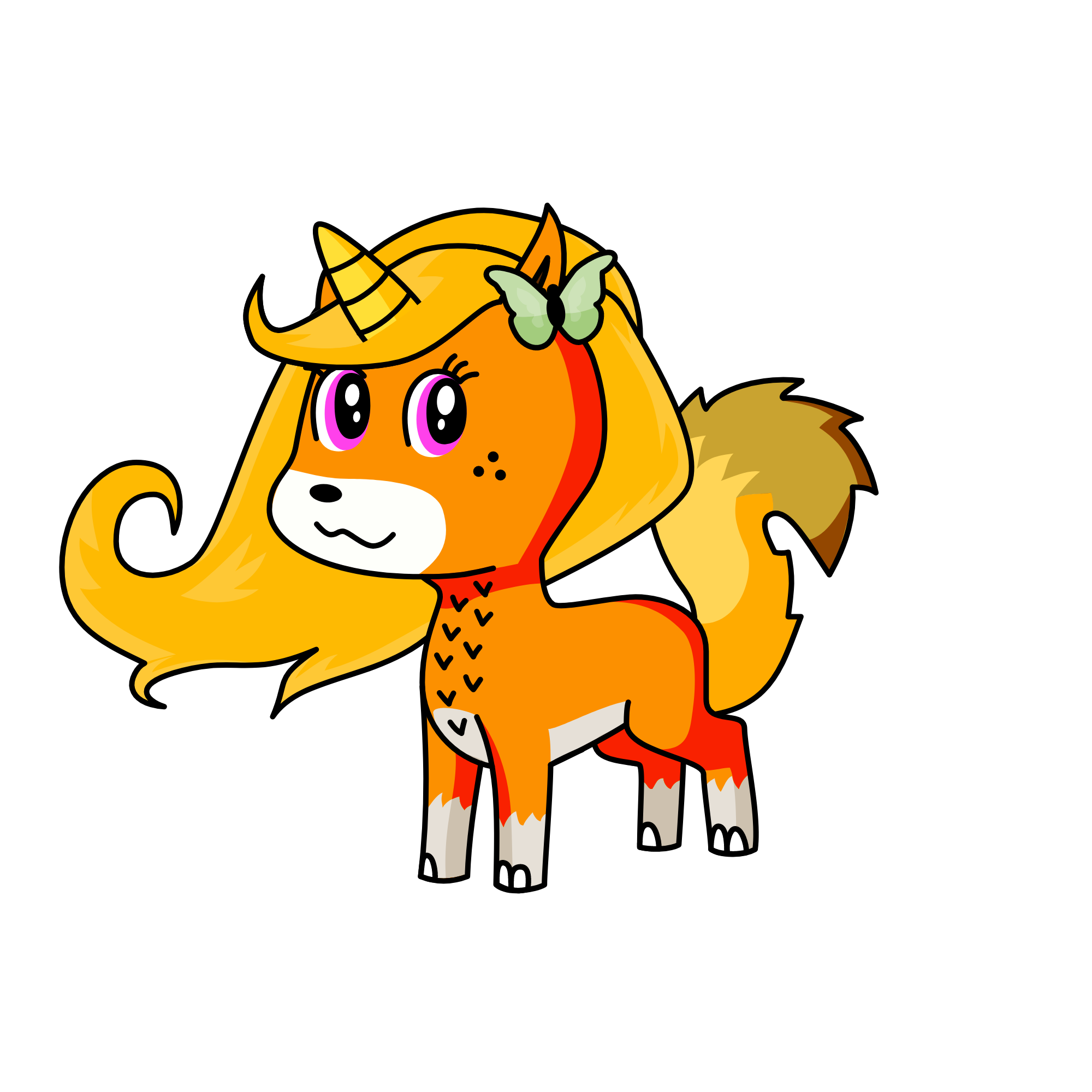 FOXYCORN, the unicorn