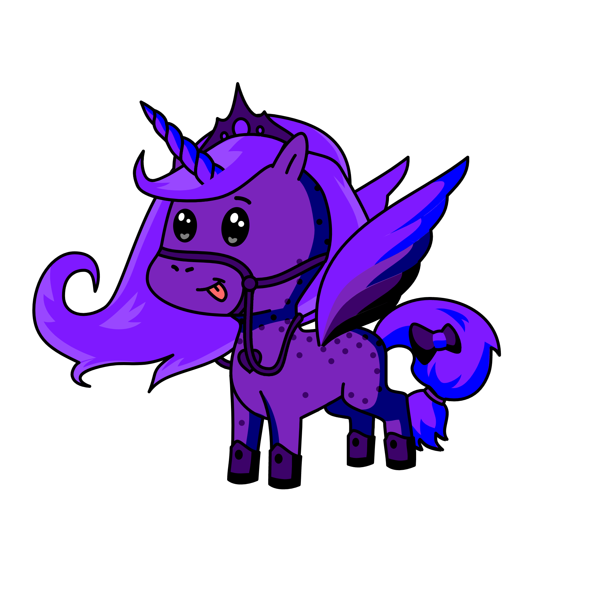 Princess Purple Pan, the unicorn