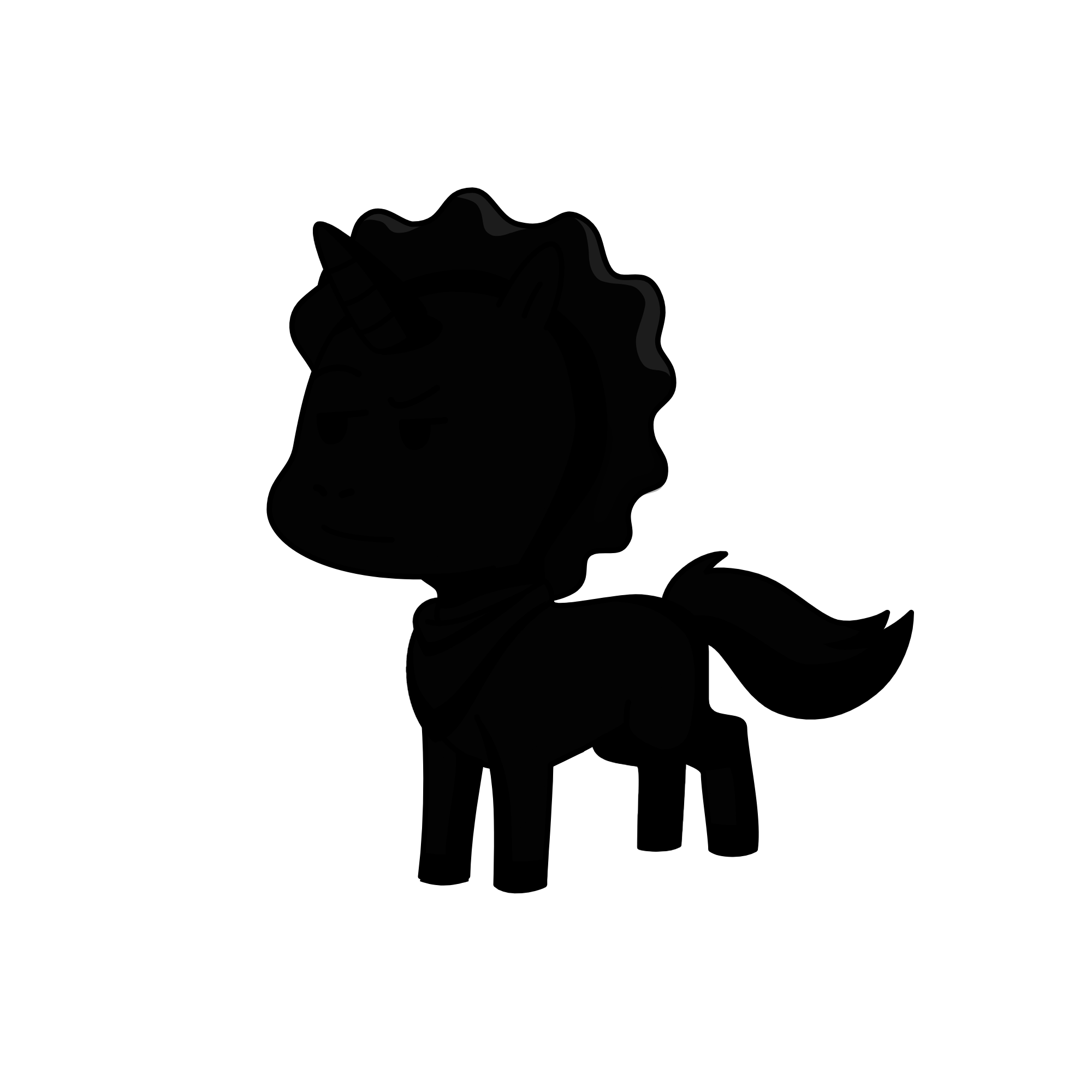 Noir Voyage, the unicorn