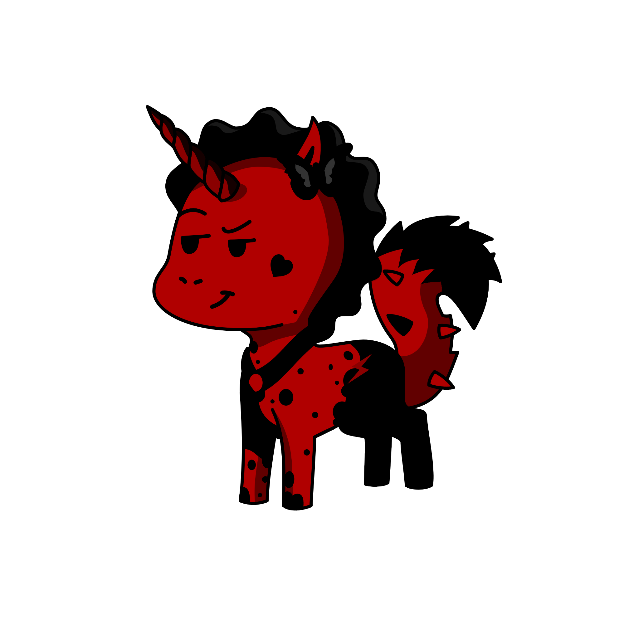 Dry-Red , the unicorn