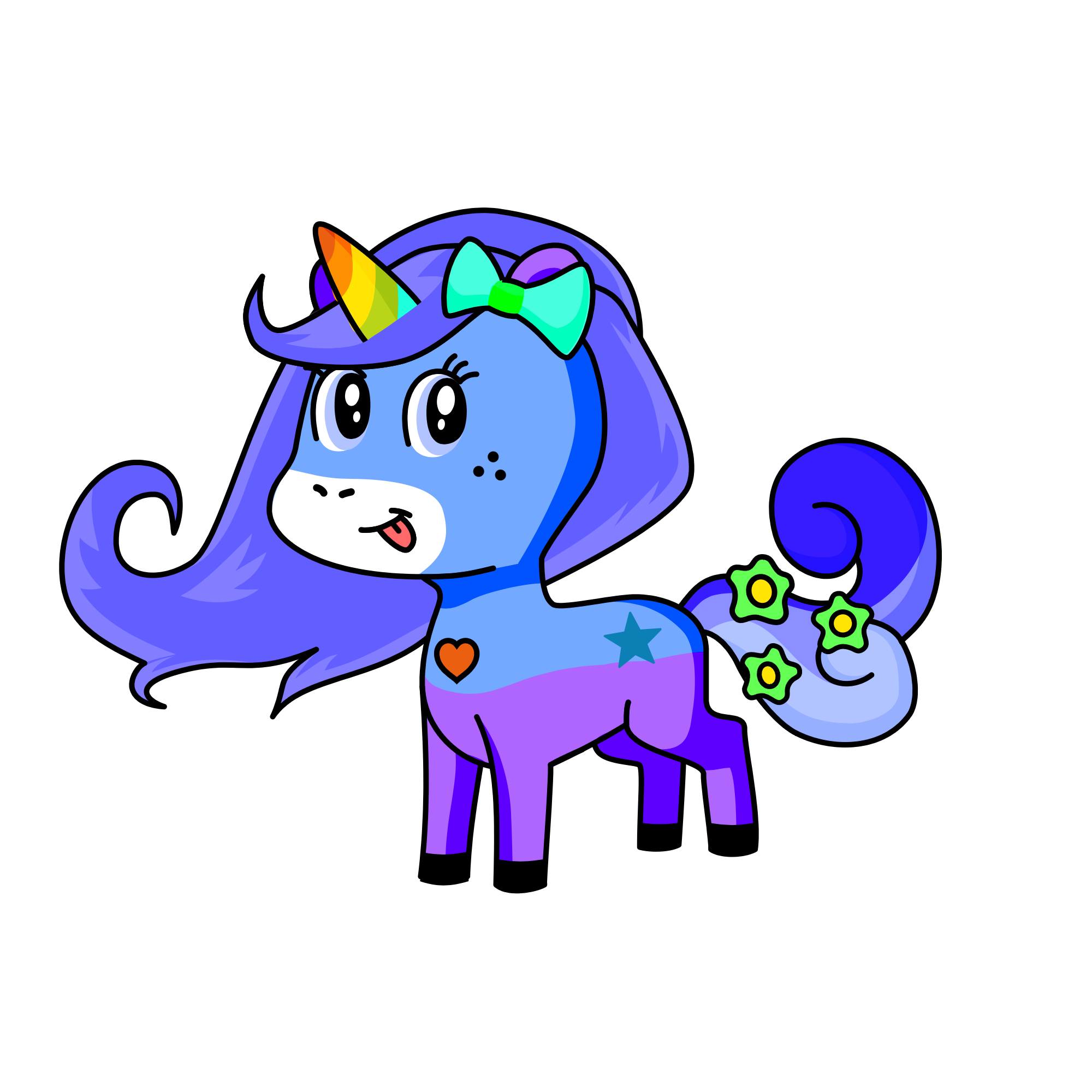 Bright, the unicorn