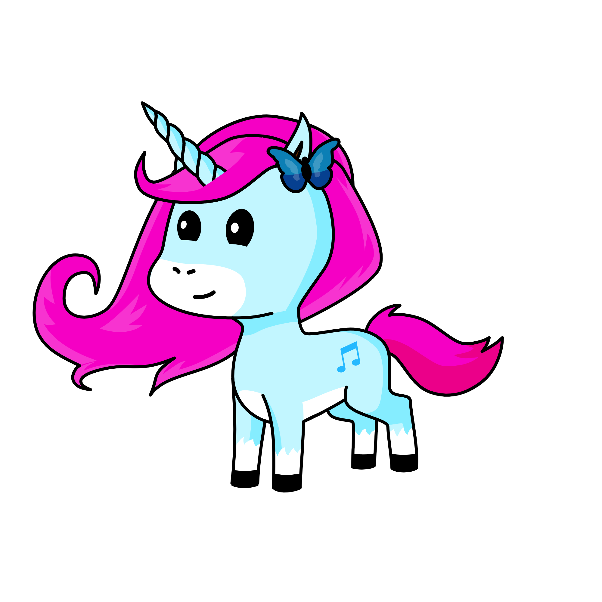 Cotton candy, the unicorn