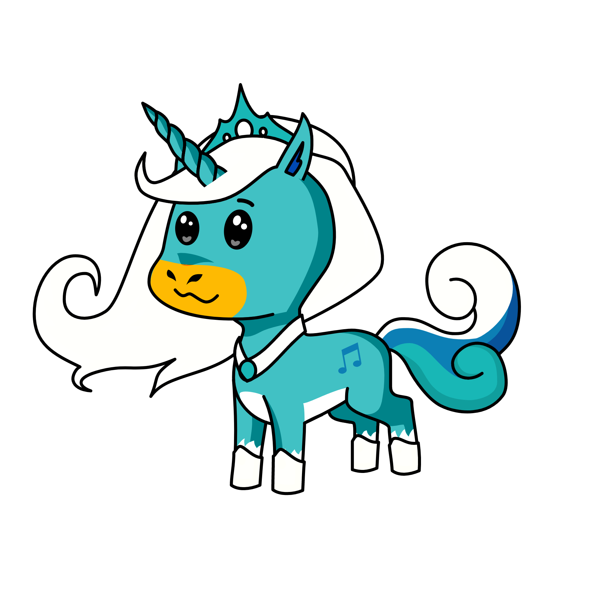 Winter Snow, the unicorn