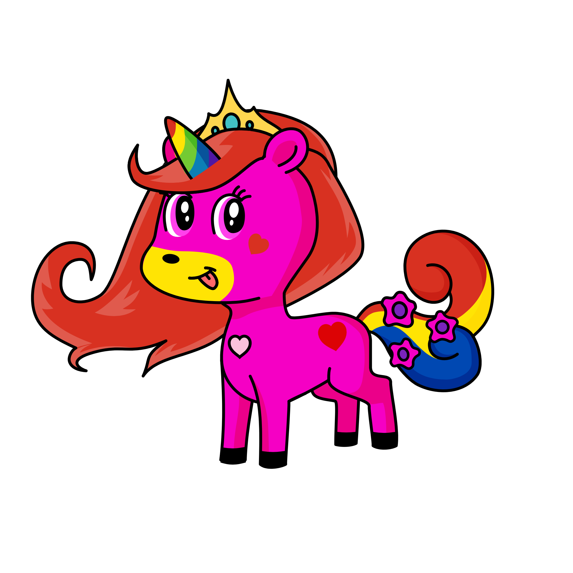 Cinderella, the unicorn
