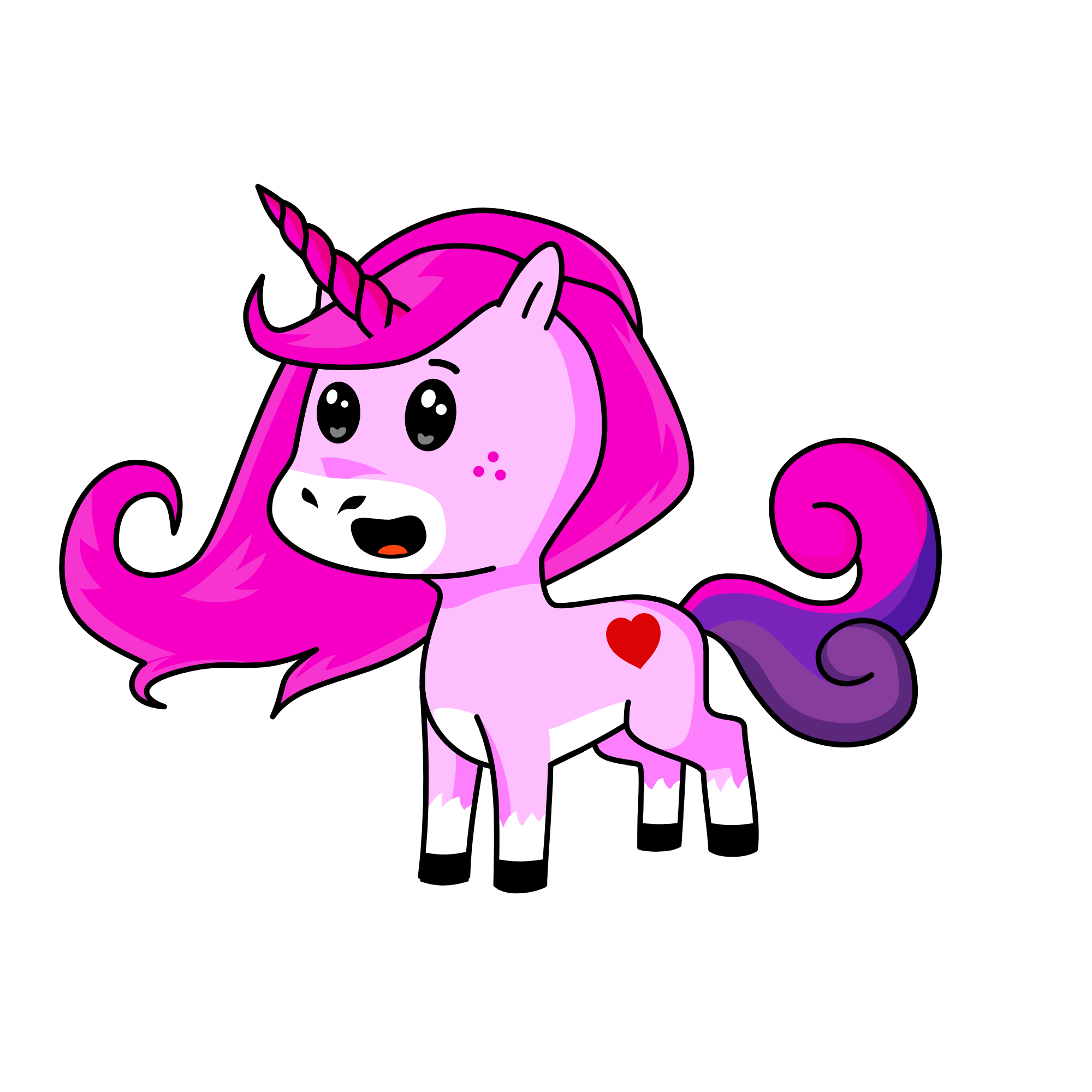 Pinky Magic, the unicorn