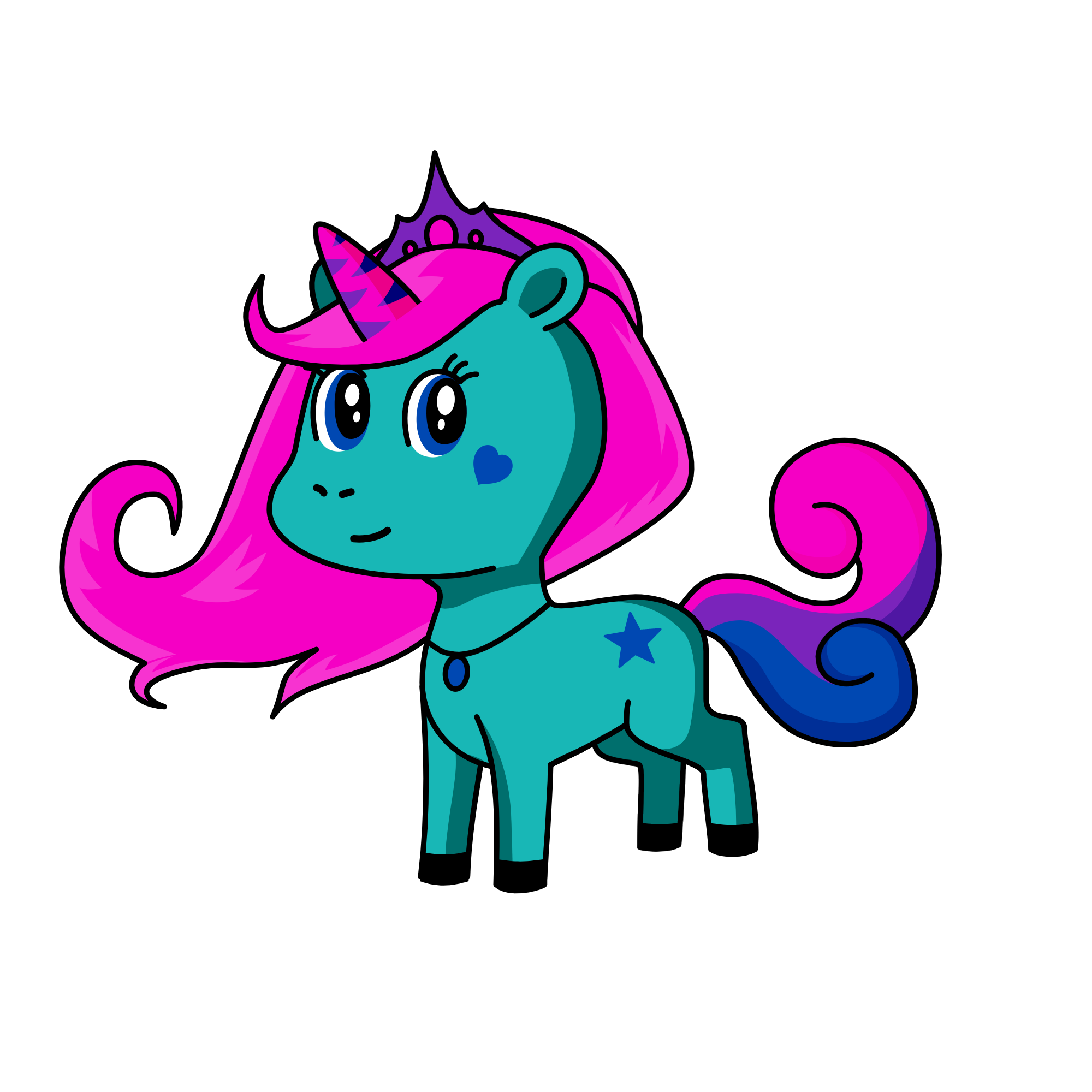 Snow Ice, the unicorn