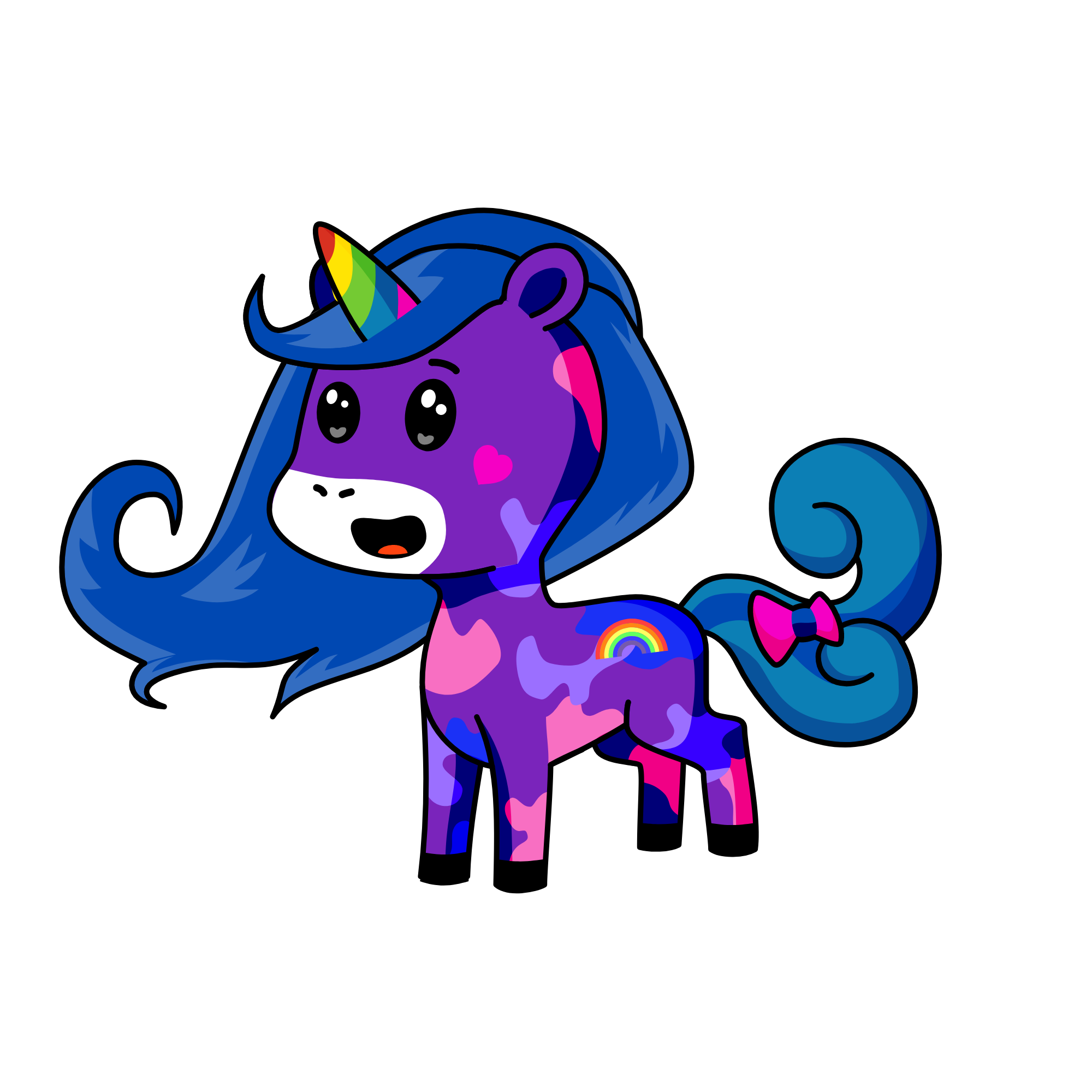 Blue Moon, the unicorn