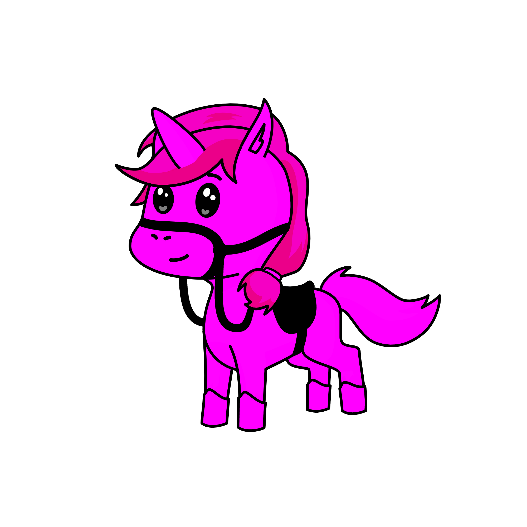 pink, the unicorn