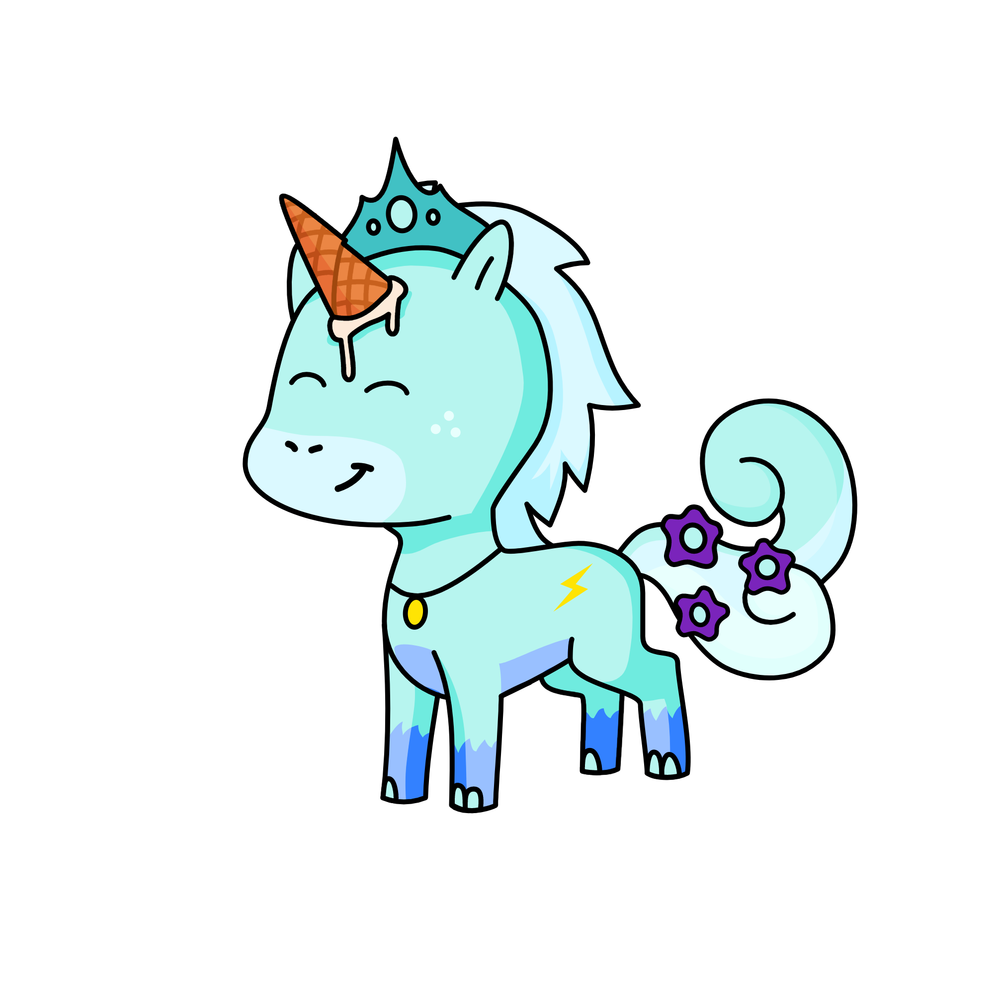 Queen flurry, the unicorn