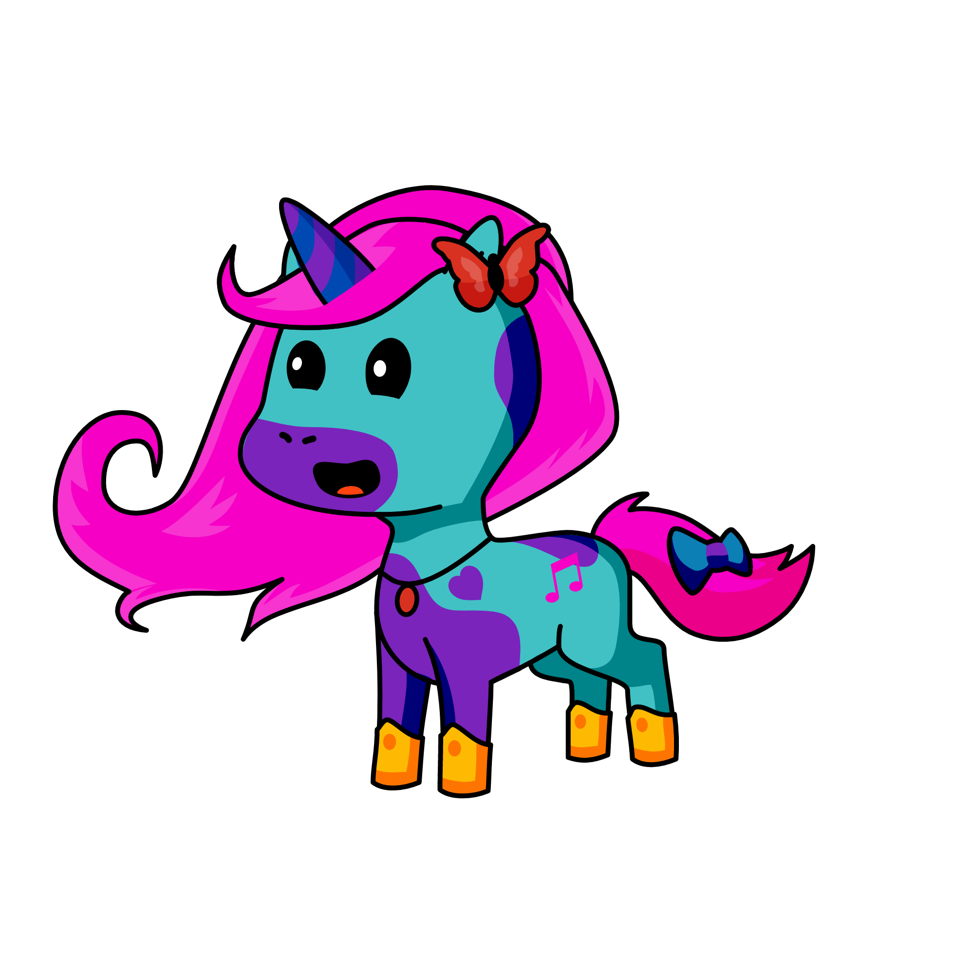 fluter, the unicorn