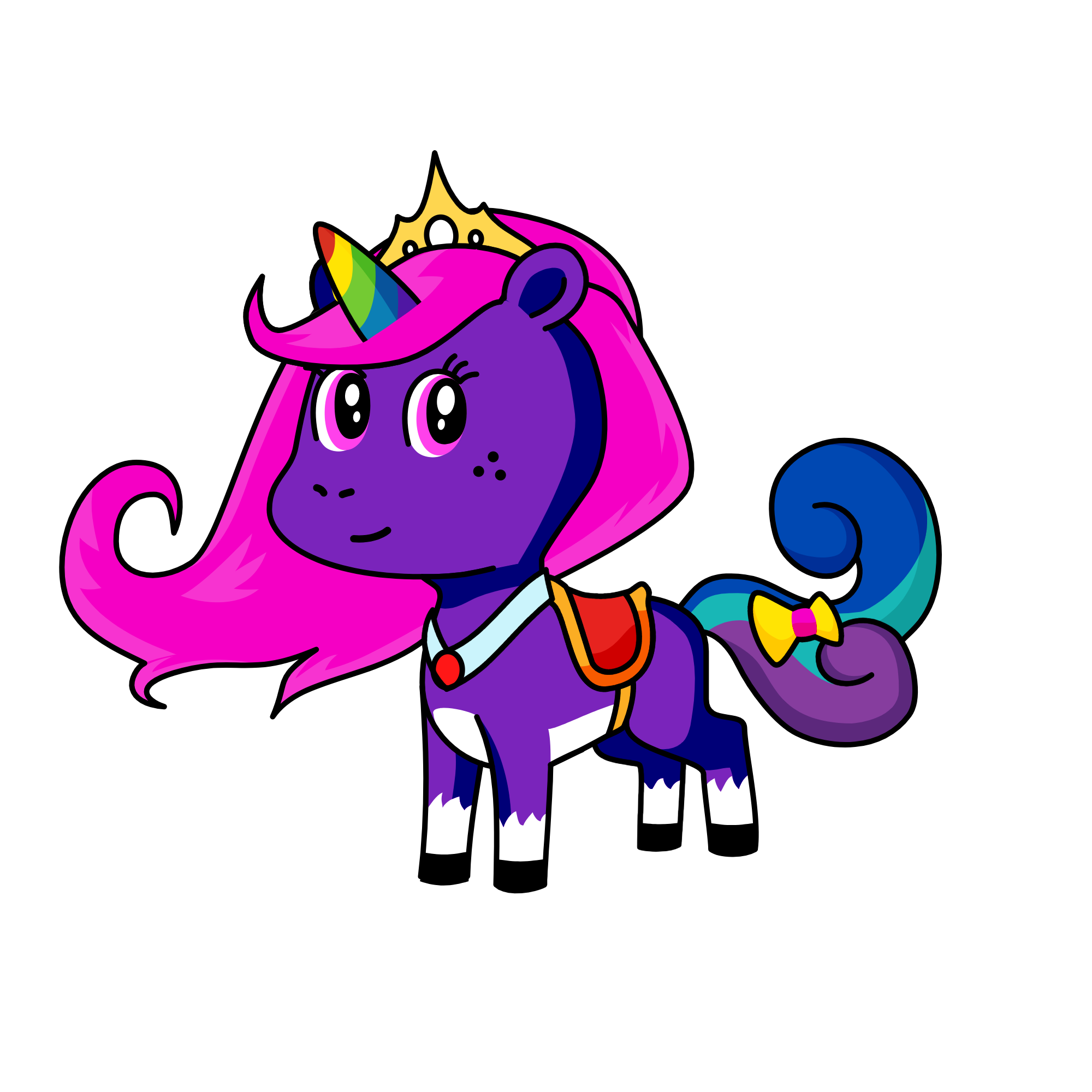 Princess Sparkles, the unicorn