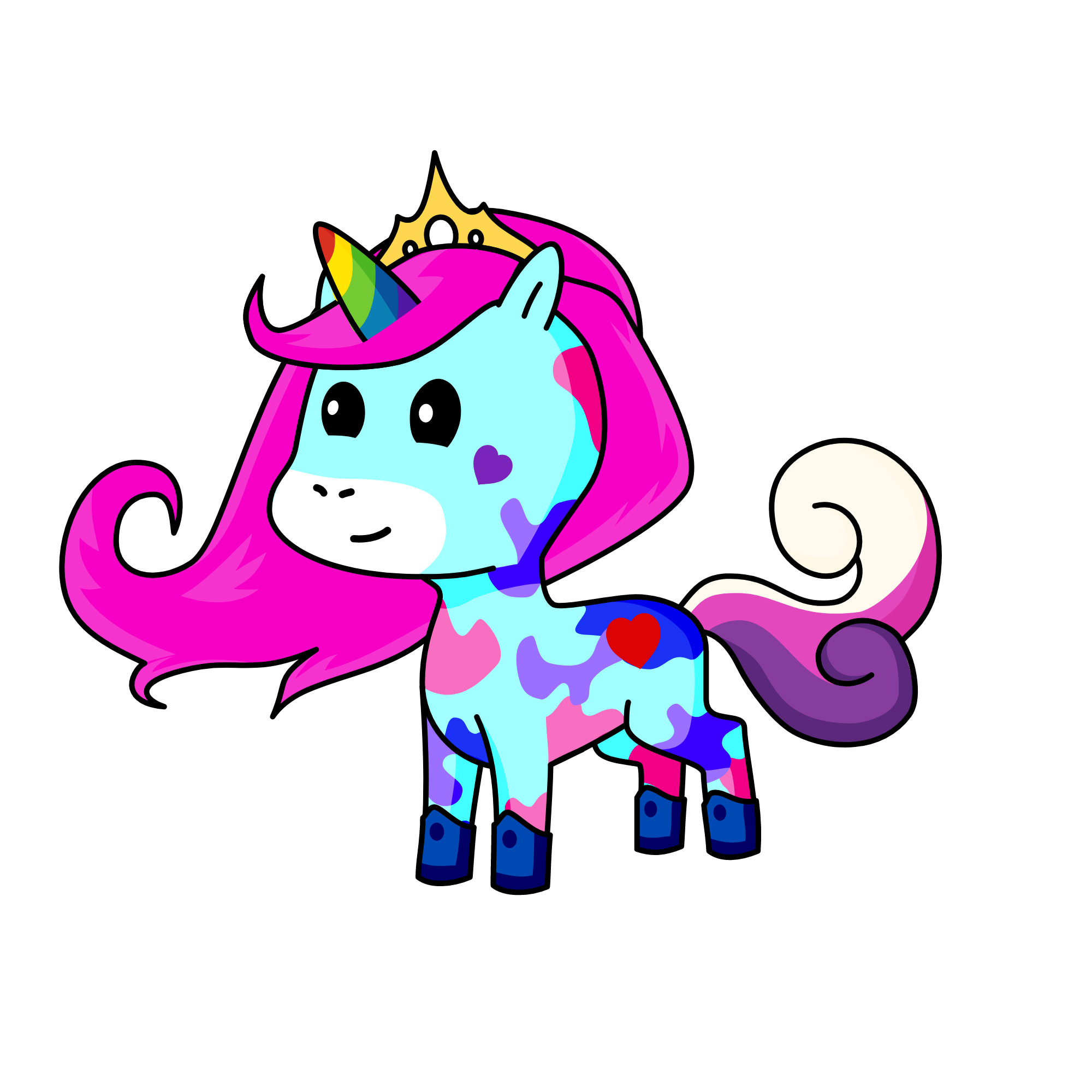 Bubbly, the unicorn