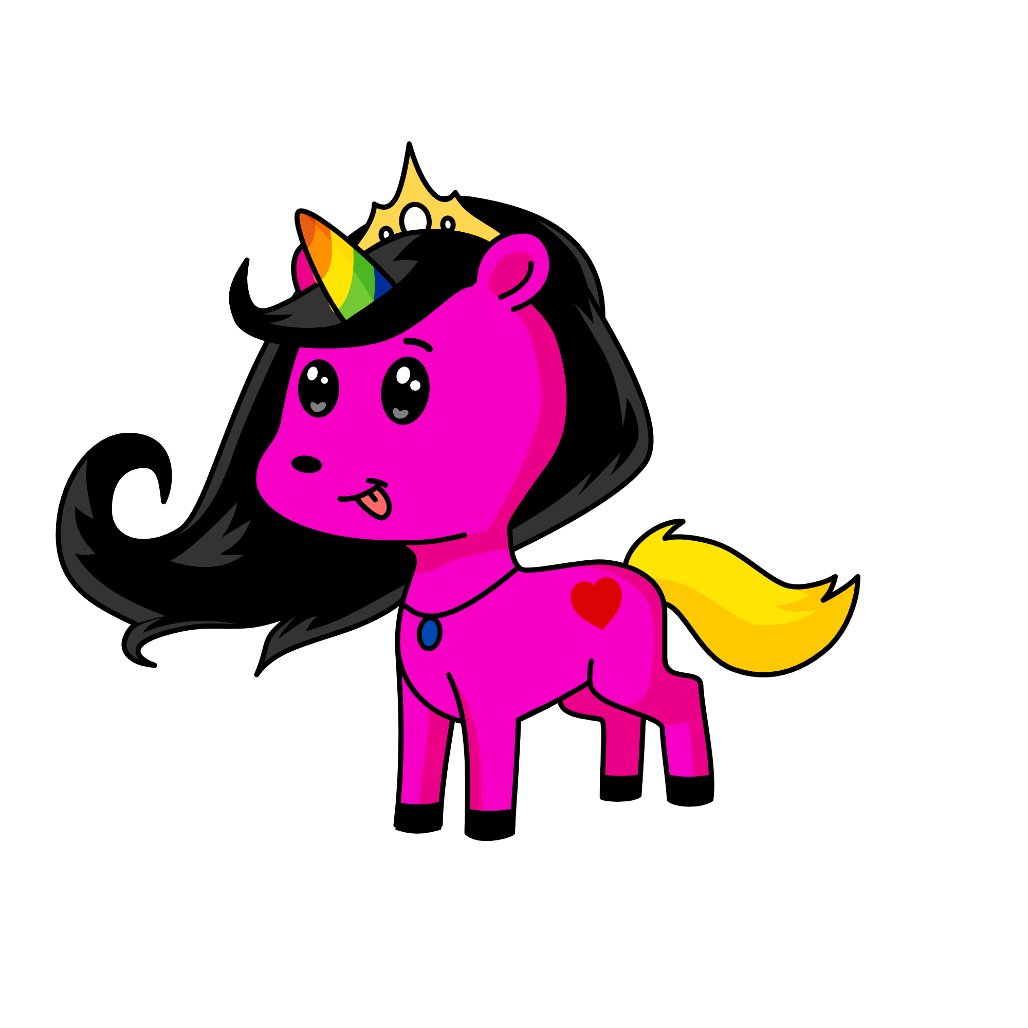 Dimpi, the unicorn