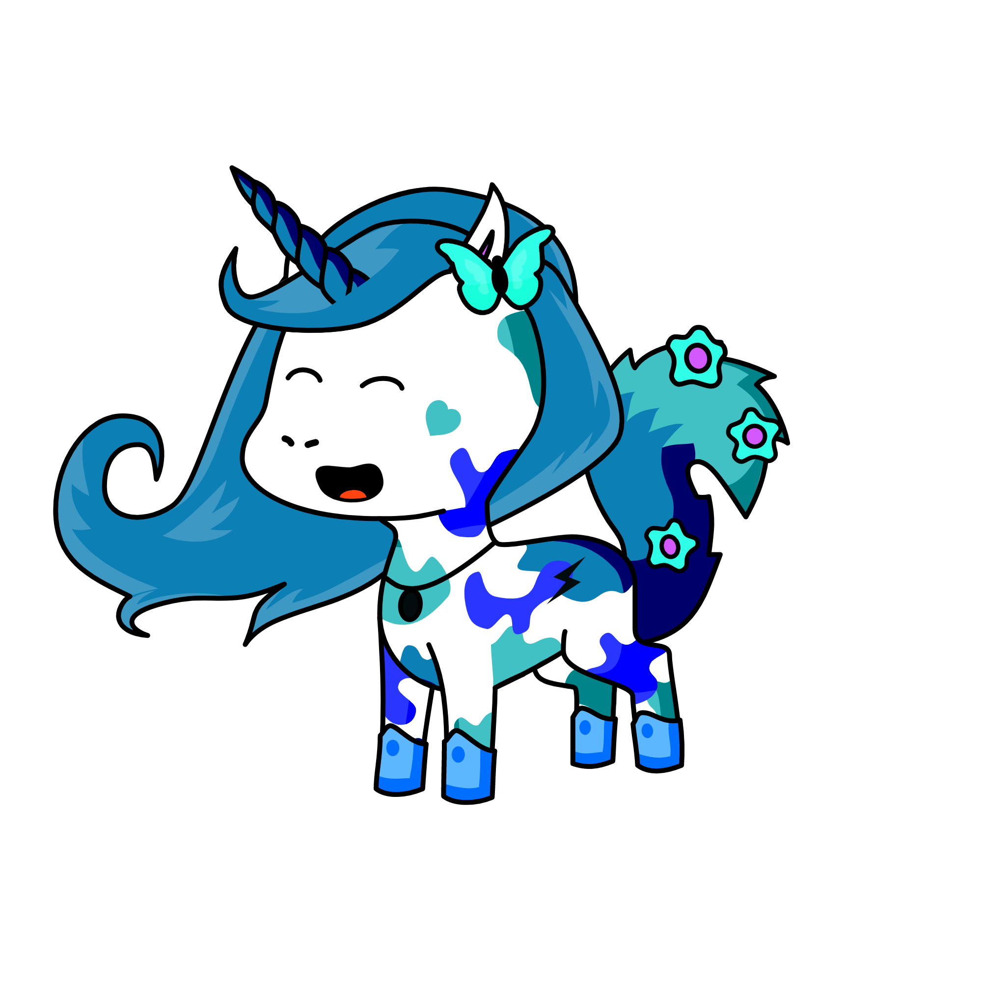 Turqoise, the unicorn