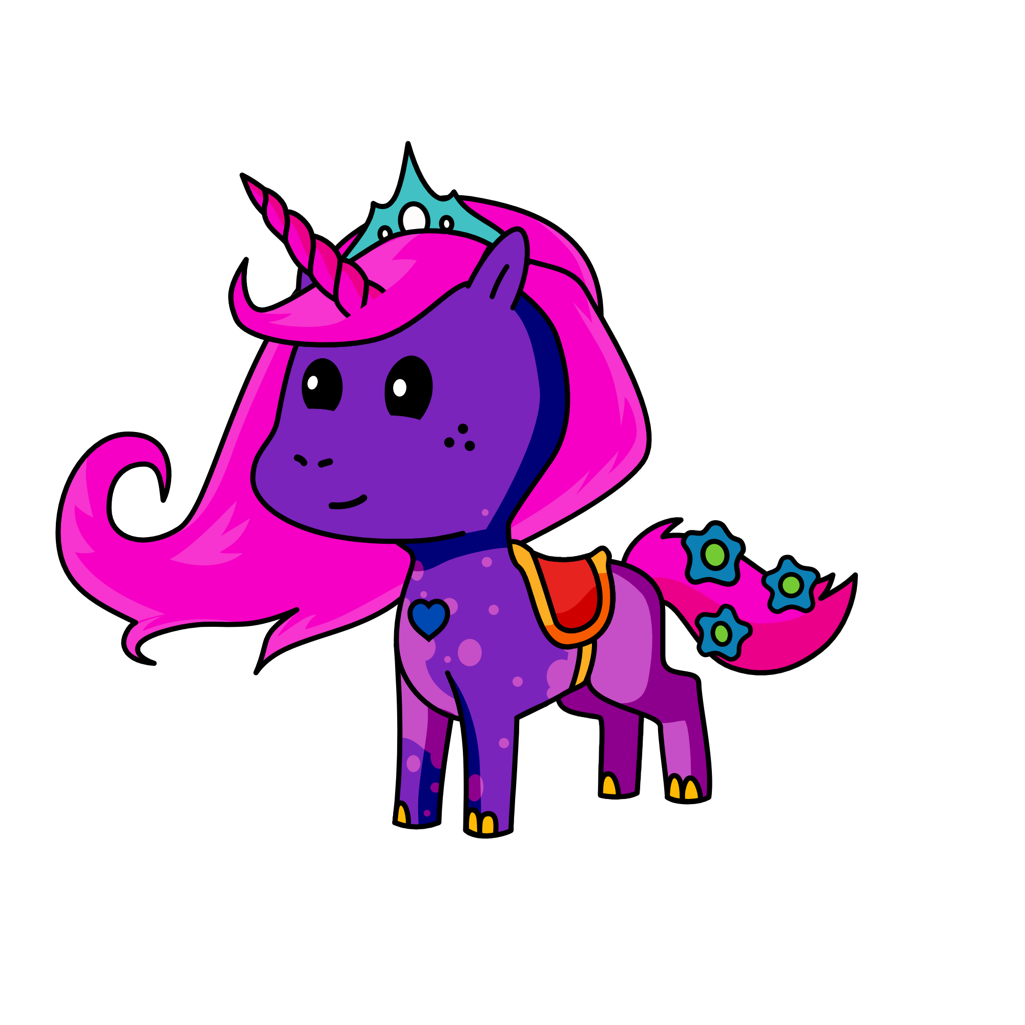 rose, the unicorn