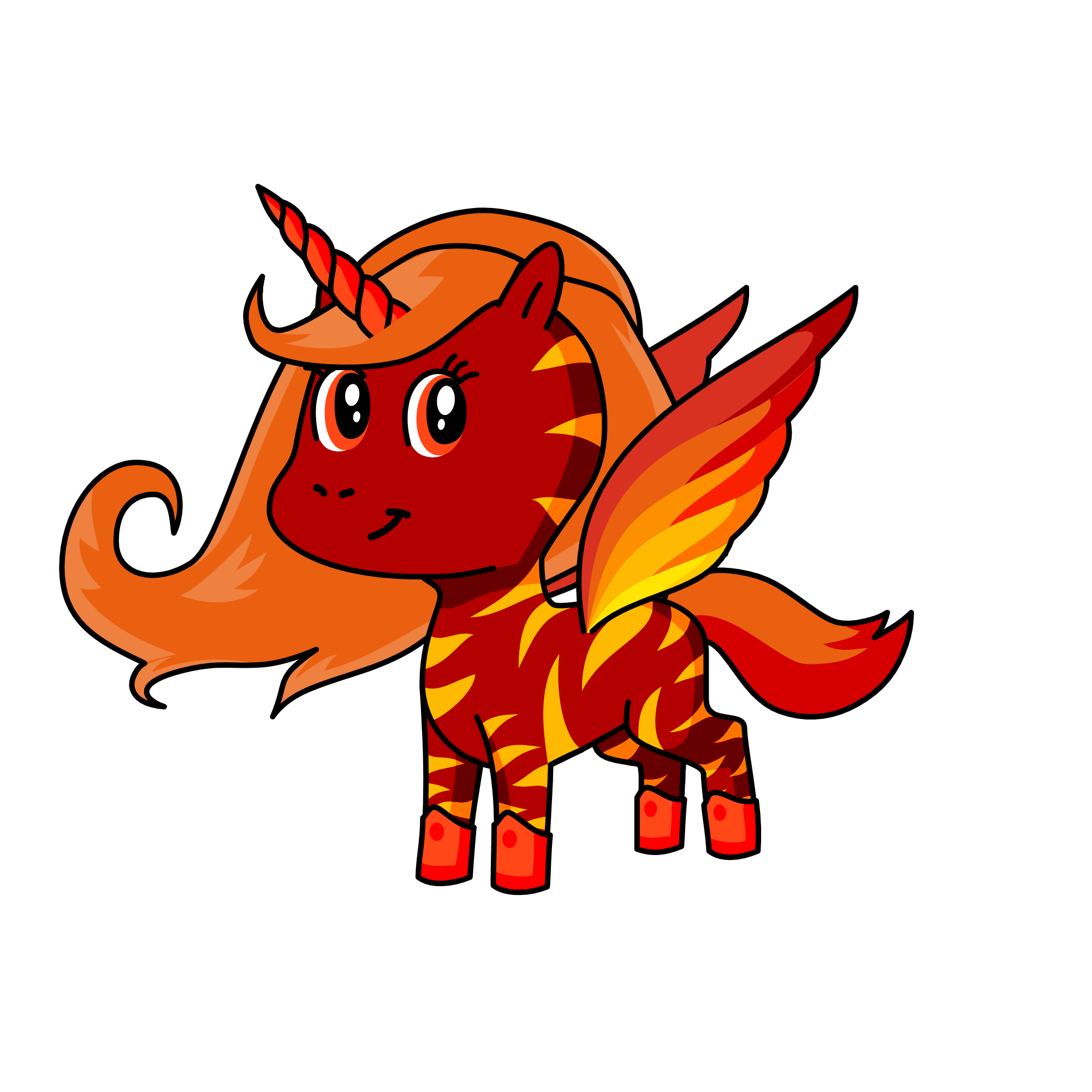 Flame, the unicorn