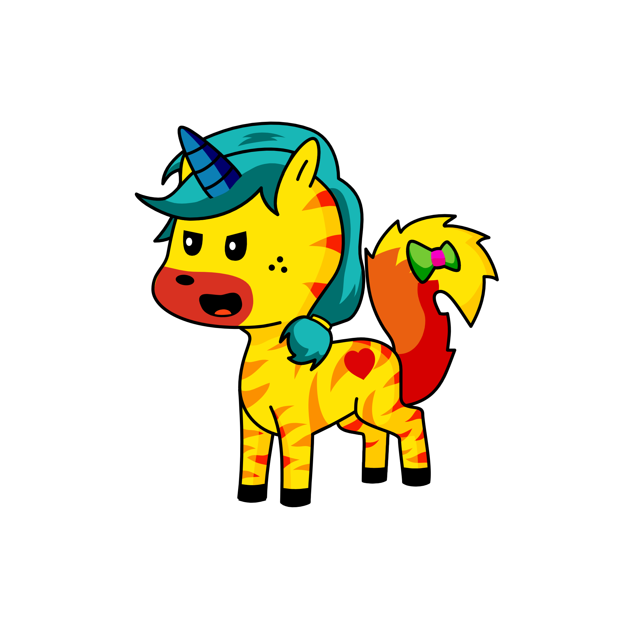 tiger, the unicorn