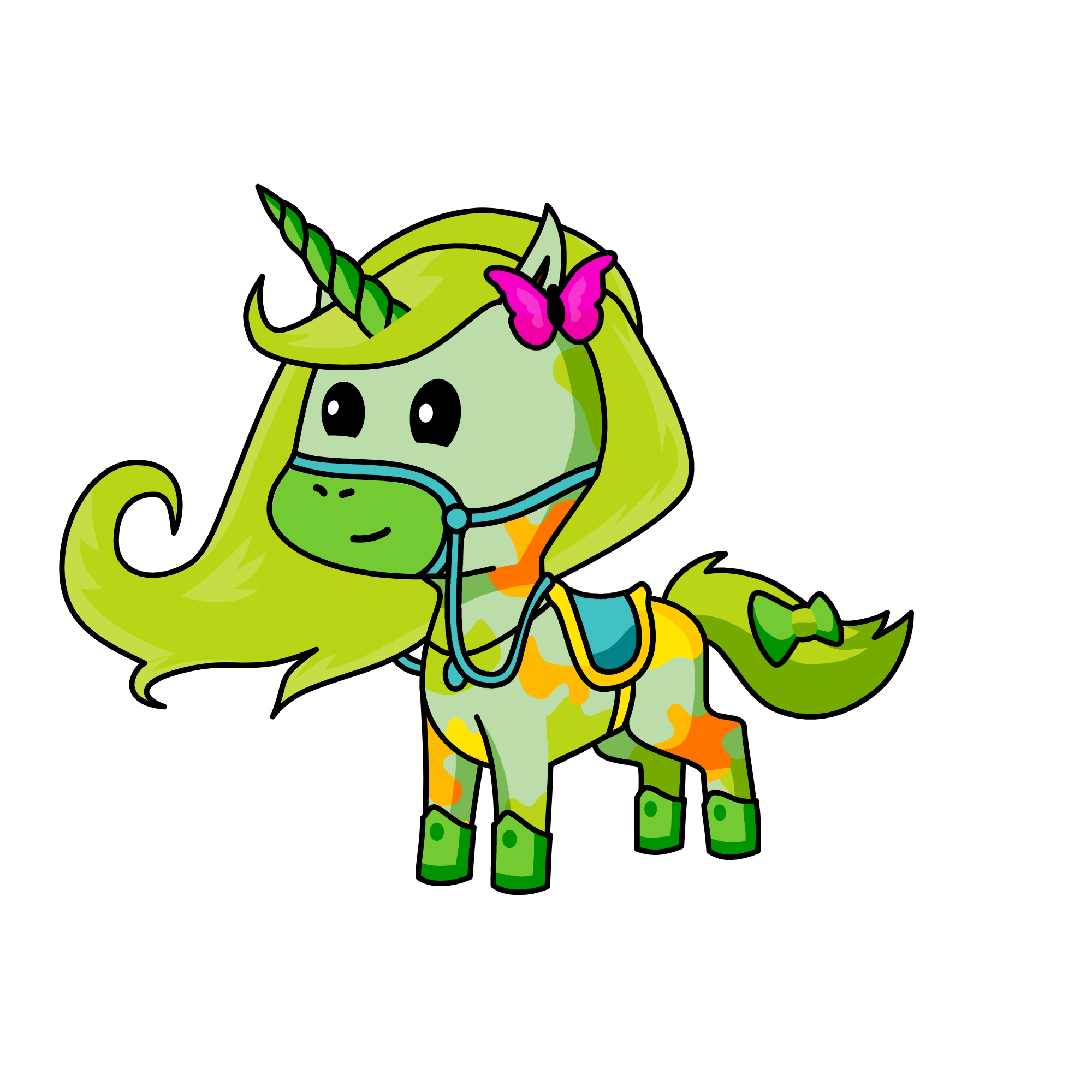nature bush, the unicorn
